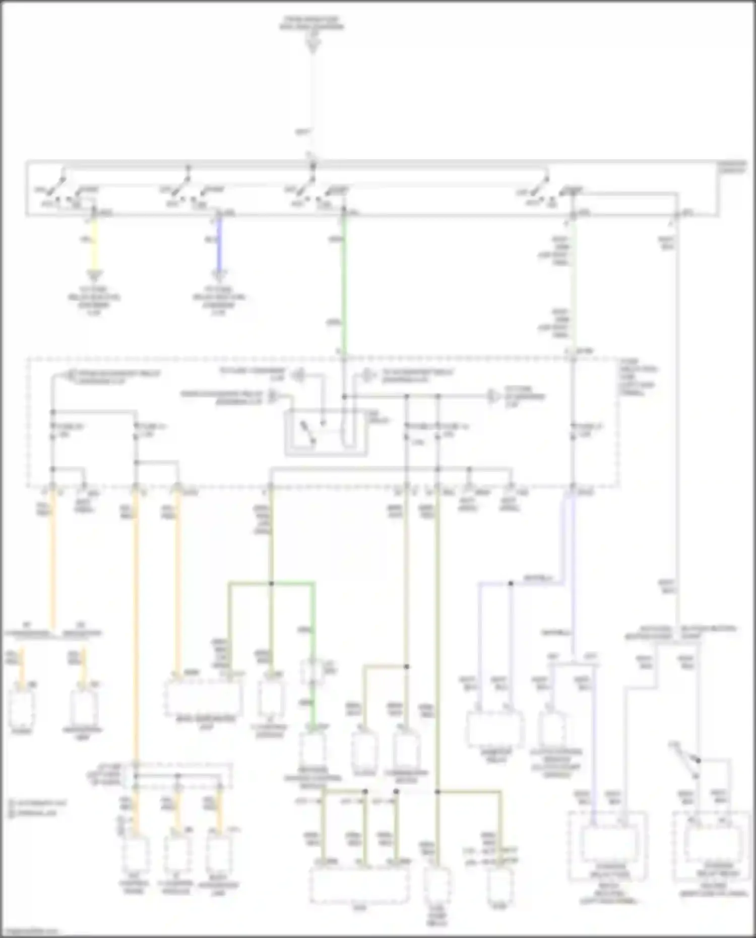 Outback Subaru BR facelift (2012-2014): Power distribution circuit (2 of 6)