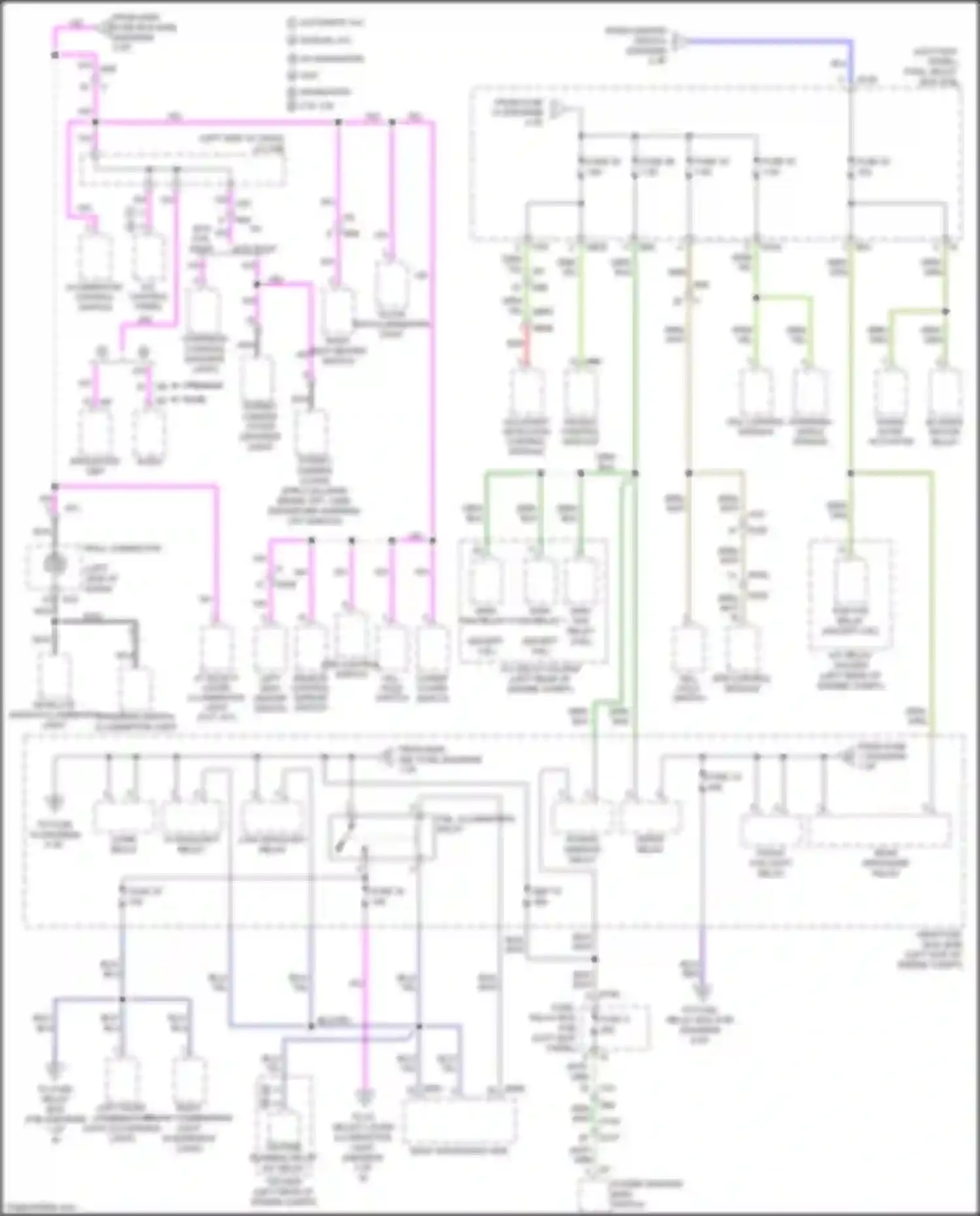 Outback Subaru BR facelift (2012-2014): Power distribution circuit (3 of 6)