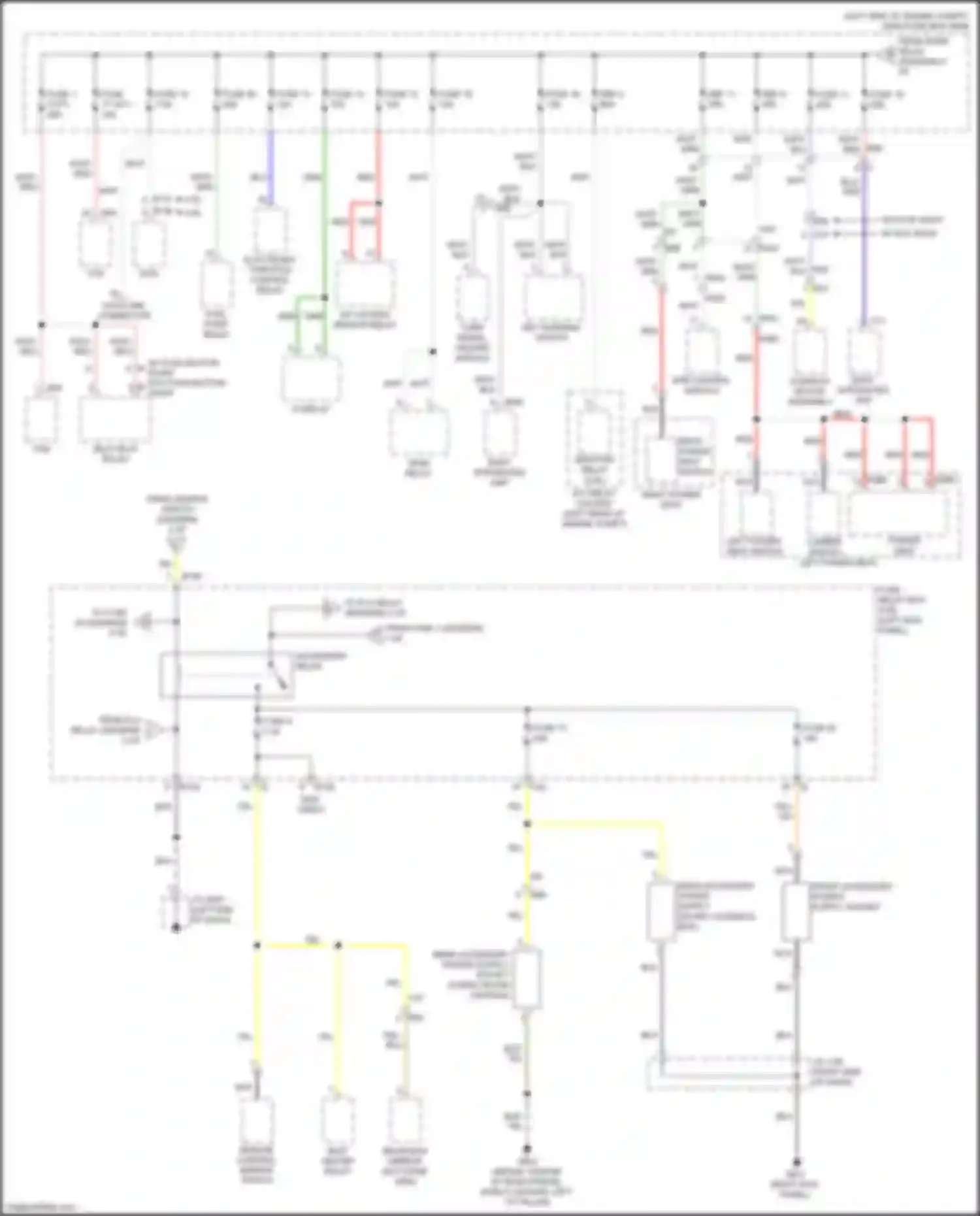 Outback Subaru BR facelift (2012-2014): Power distribution circuit (4 of 6)