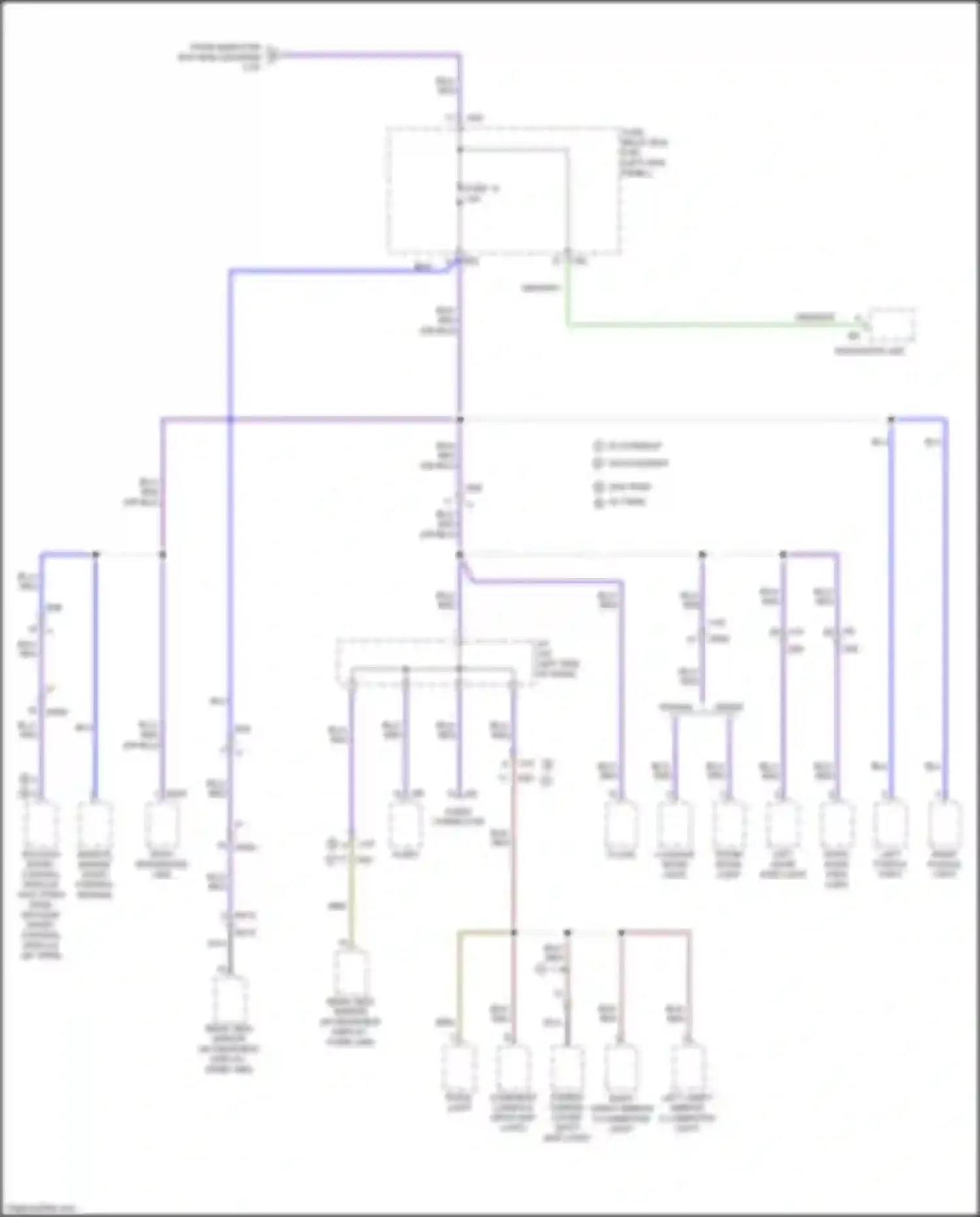 Outback Subaru BR facelift (2012-2014): Power distribution circuit (6 of 6)