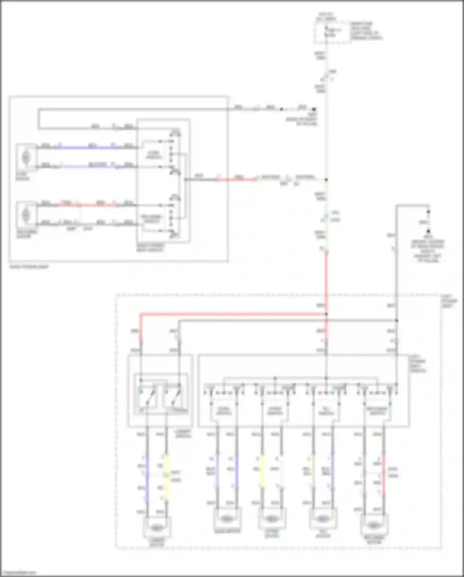 Outback Subaru BR facelift (2012-2014): Power seat circuit