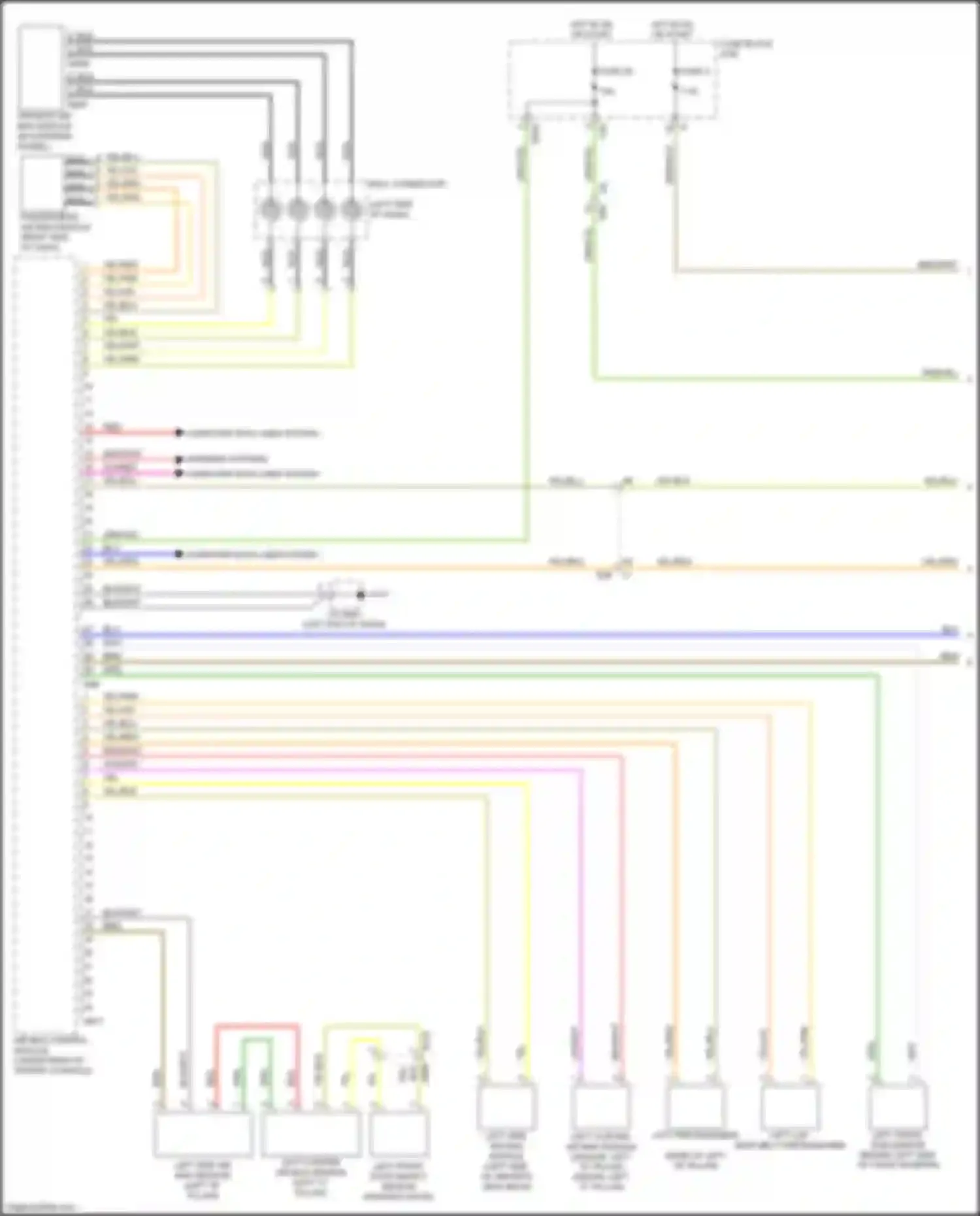 Outback Subaru BR facelift (2012-2014): Supplemental restraints circuit (1 of 2)