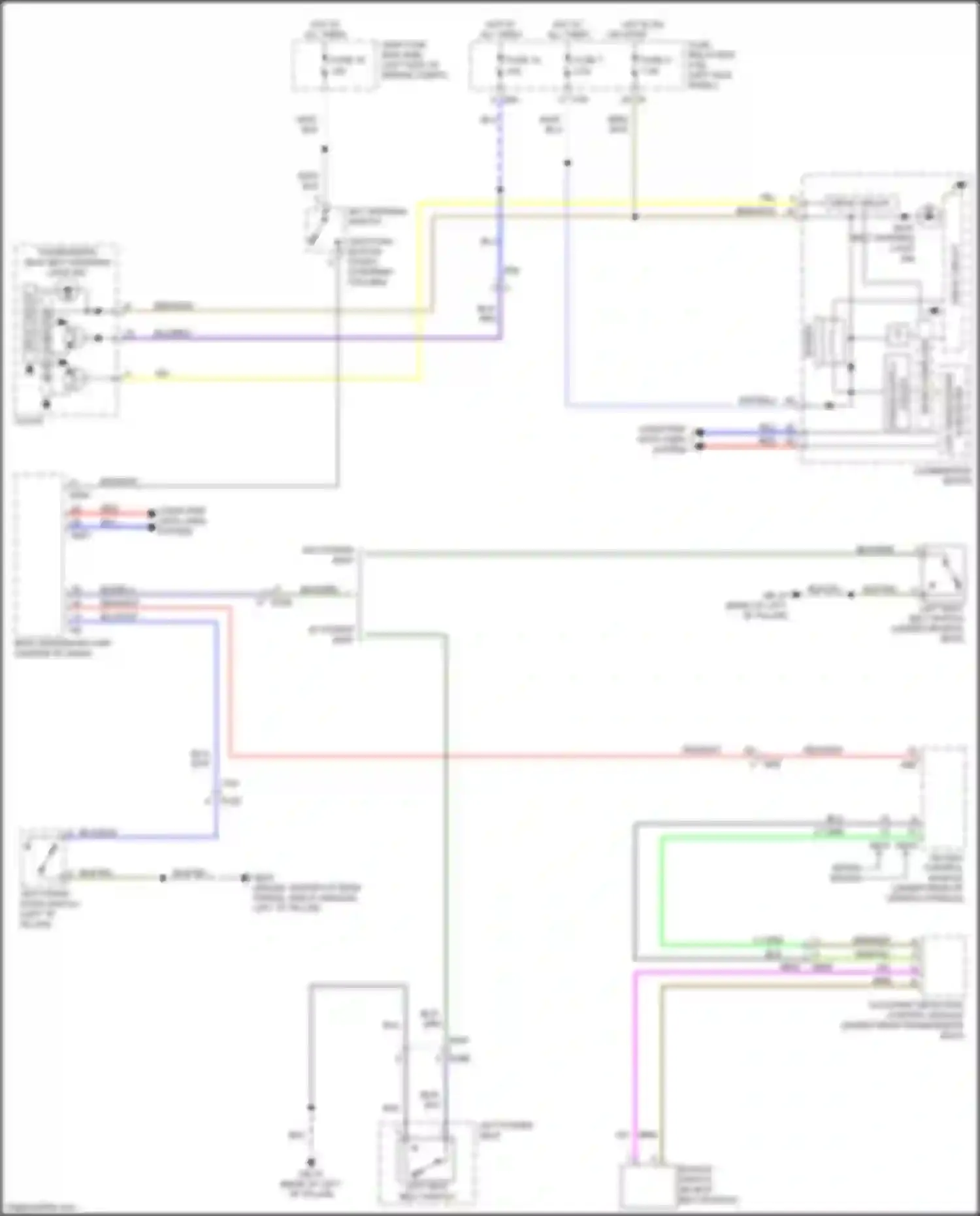 Outback Subaru BR facelift (2012-2014): Chime circuit