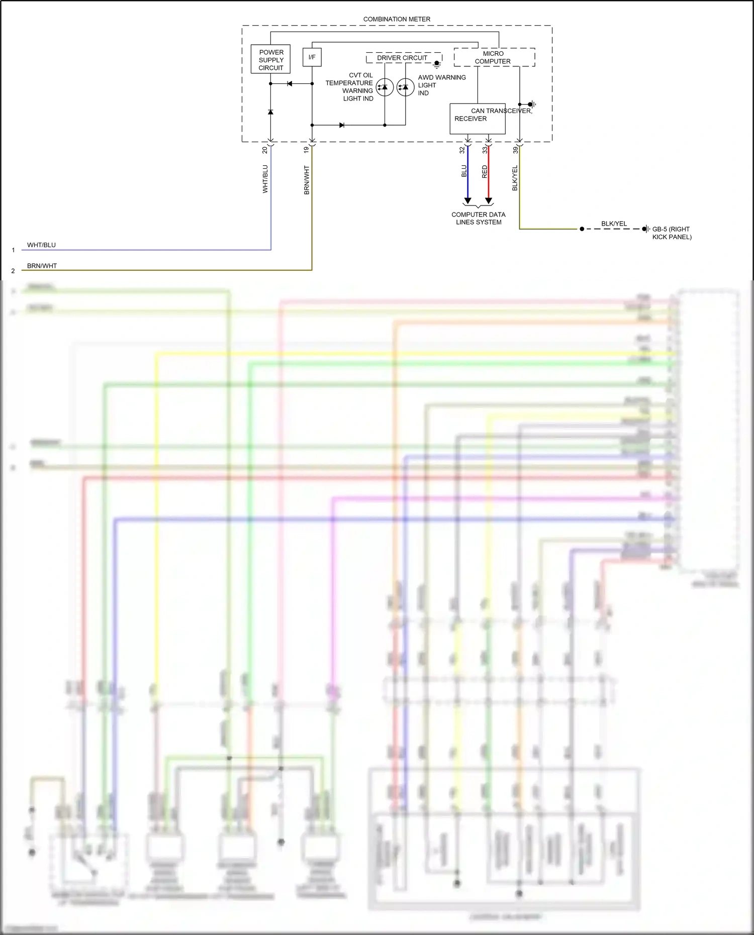 Wiring diagram blk/blu for Subaru Outback BR facelift (2012-2014) (2 of 40)