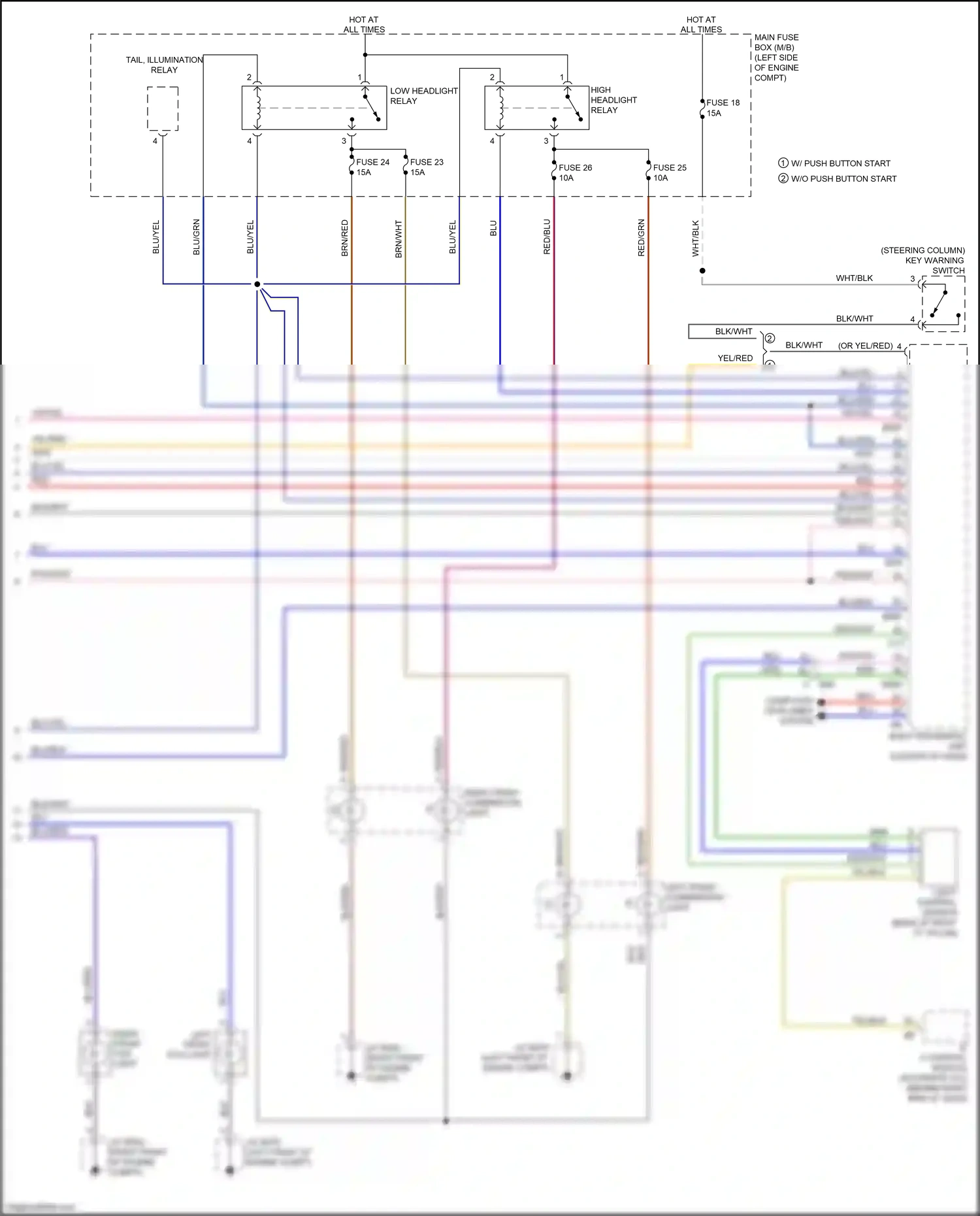 Wiring diagram blk/red for Subaru Outback BR facelift (2012-2014) (28 of 32)