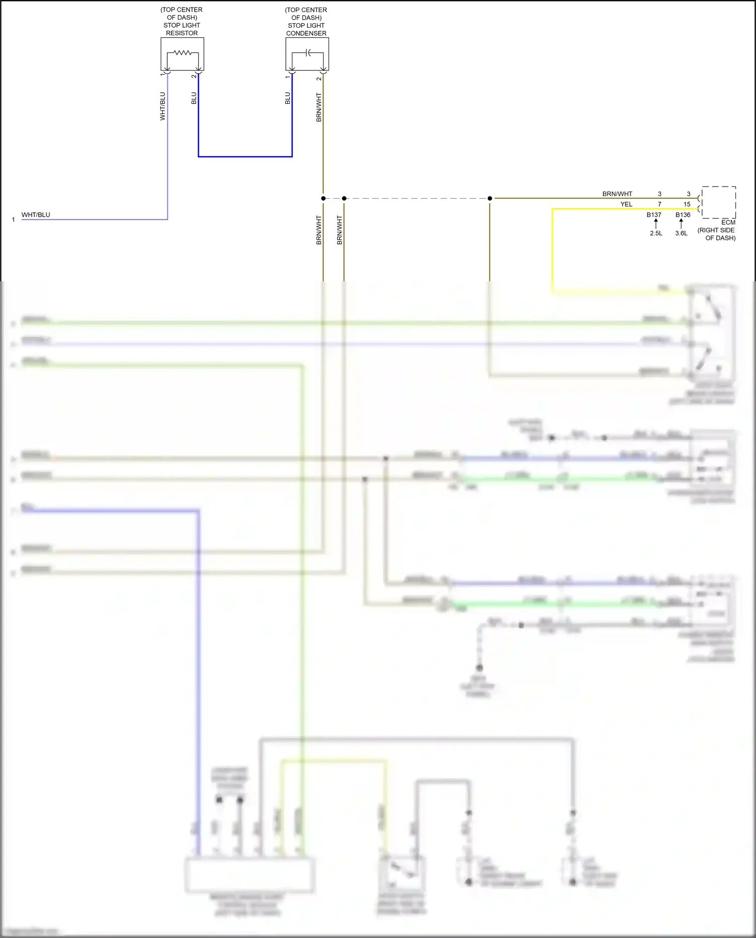 Wiring diagram blu/blk for Subaru Outback BR facelift (2012-2014) (22 of 36)