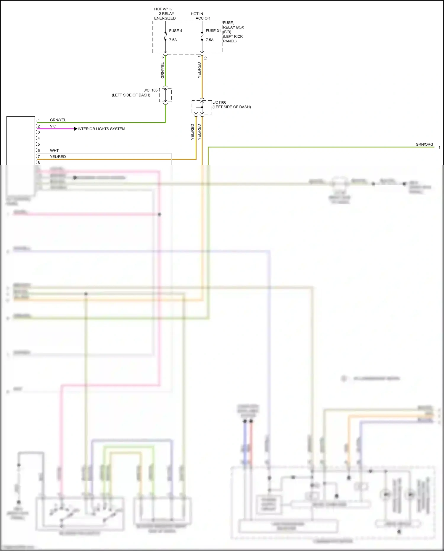 Wiring diagram blu/yel for Subaru Outback BR facelift (2012-2014) (34 of 47)