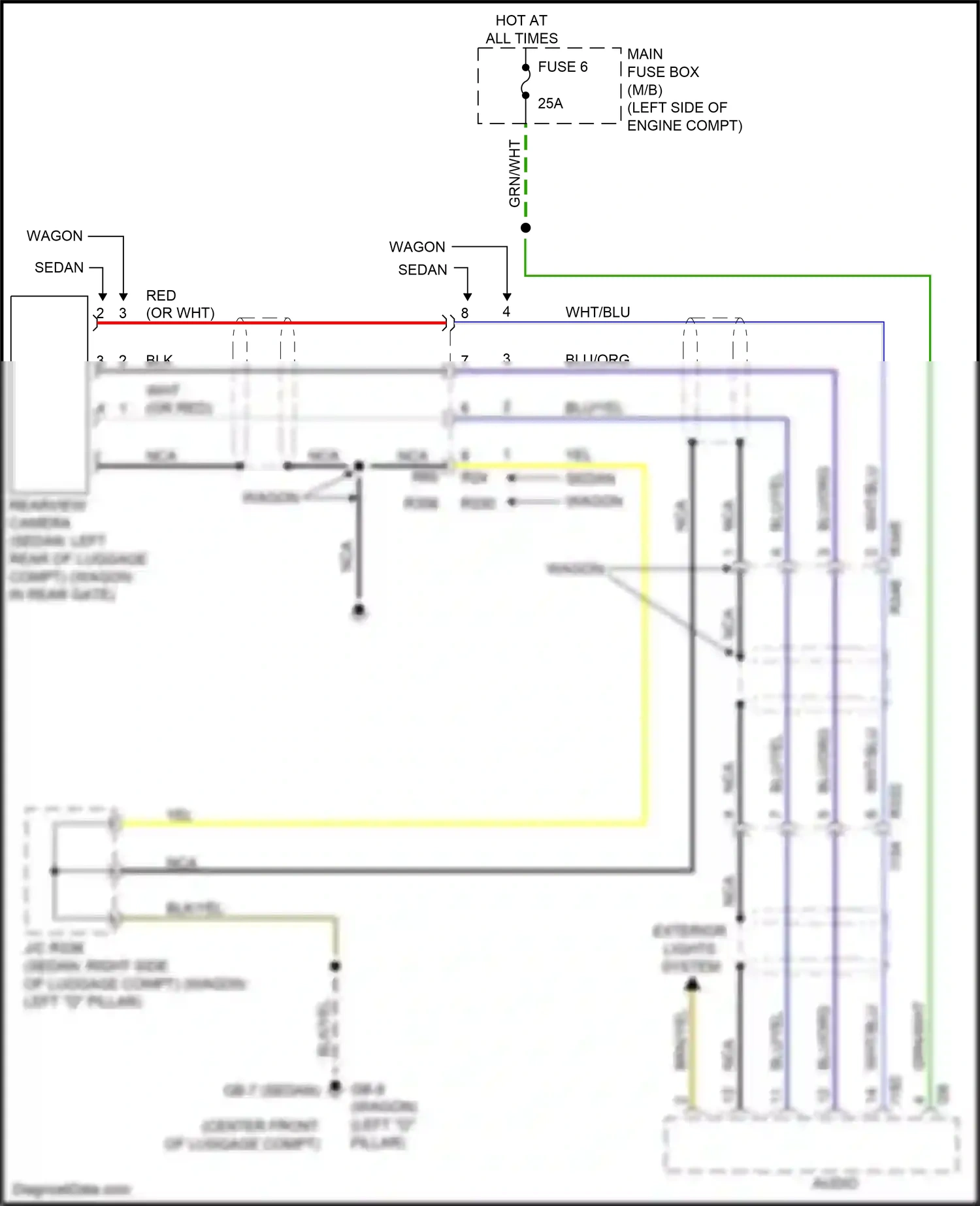 Wiring diagram brn/yel for Subaru Outback BR facelift (2012-2014) (8 of 20)