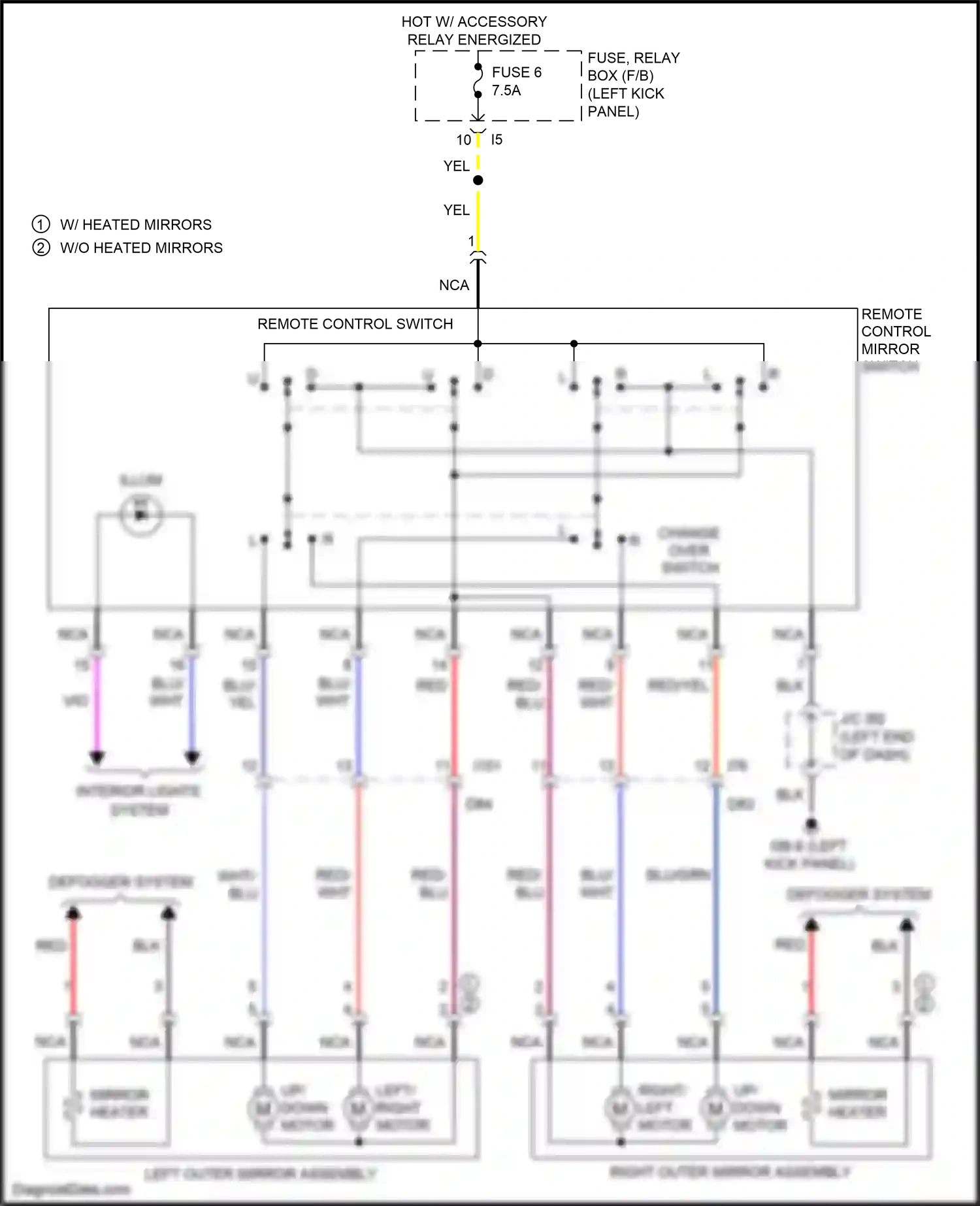 Wiring diagram change over switch for Subaru Outback BR facelift (2012-2014) (3 of 4)