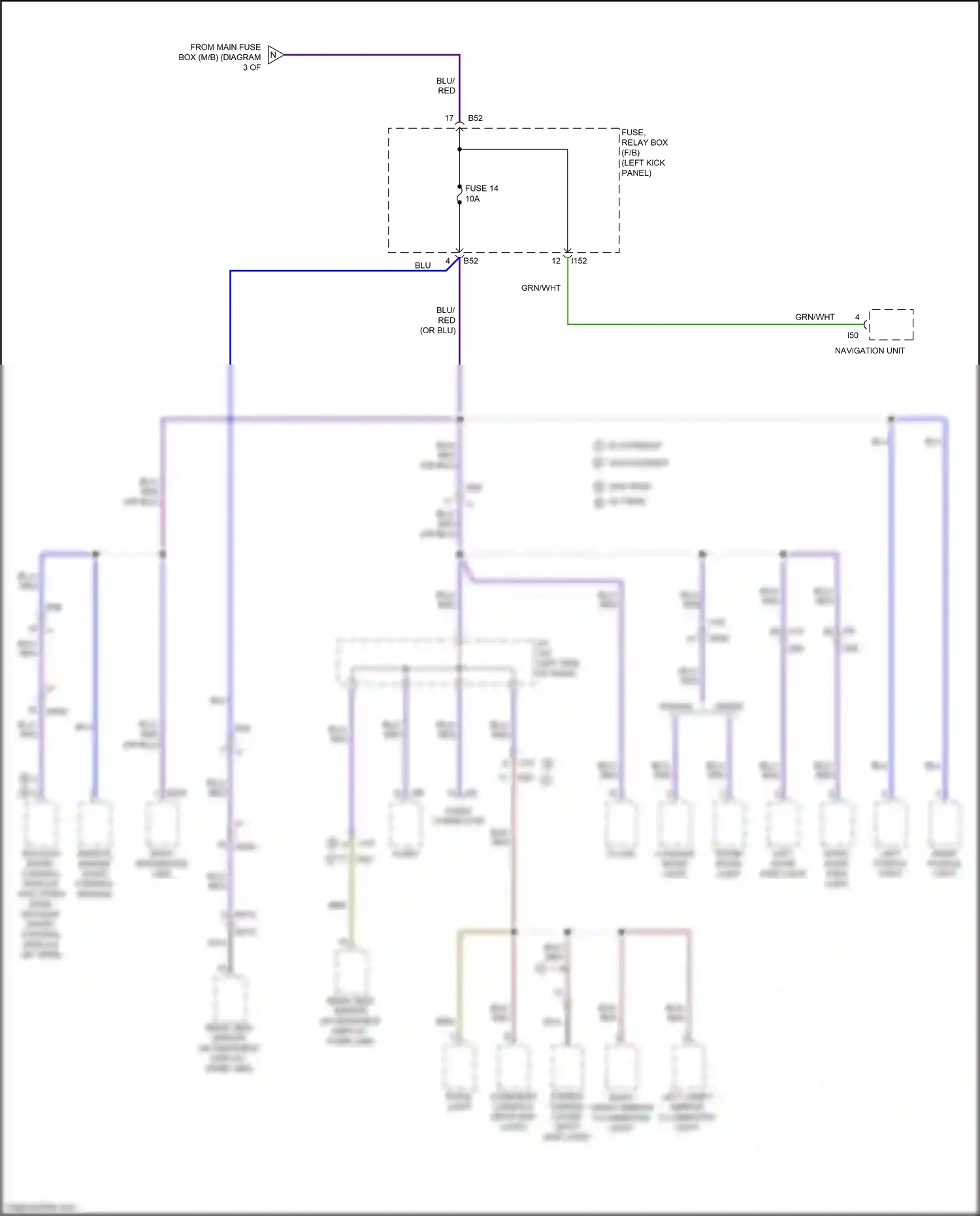 Subaru Outback BR facelift (2012-2014) clock wiring diagram  (5 of 6)