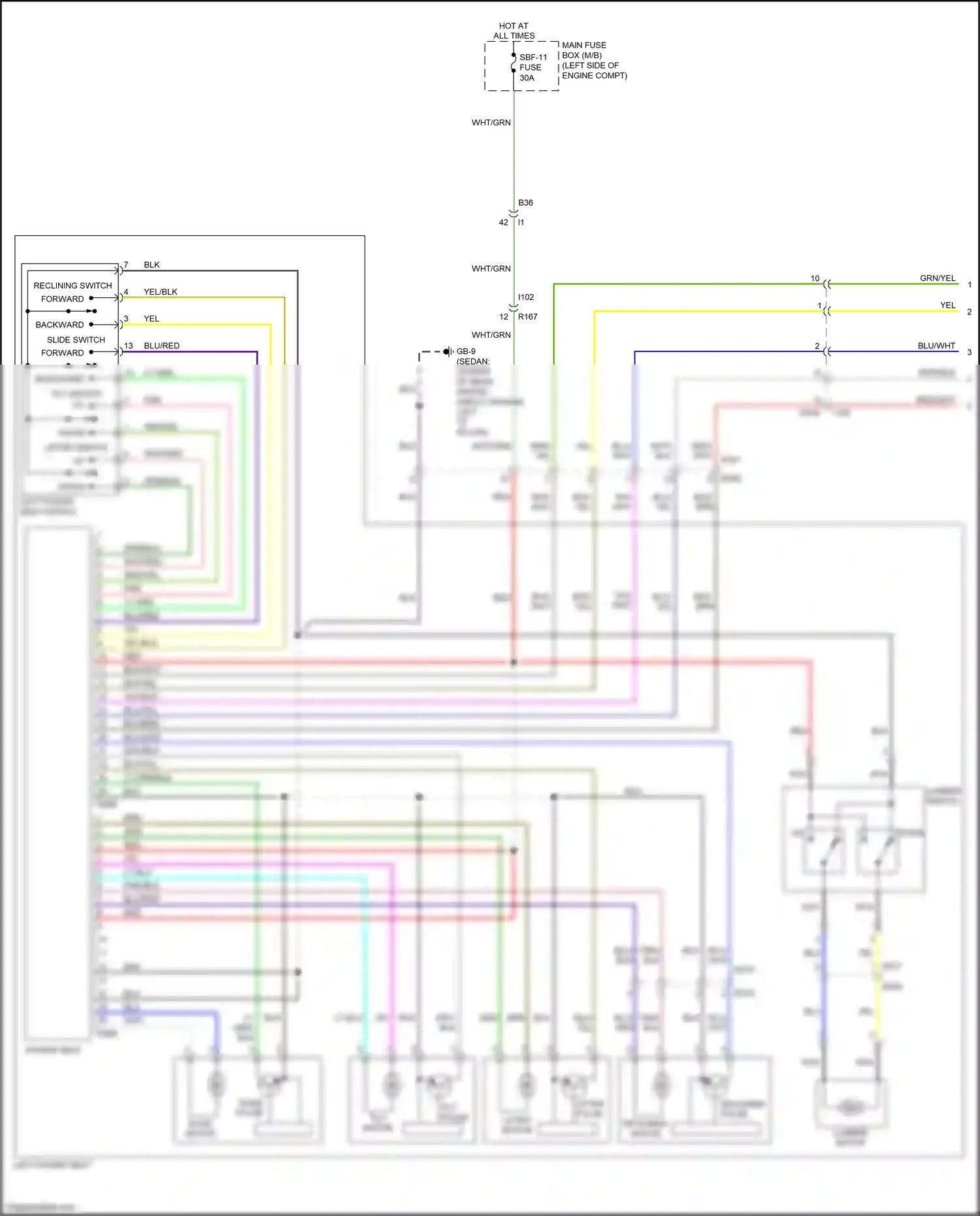 Subaru Outback BR facelift (2012-2014) forward/ wiring diagram  (2 of 2)