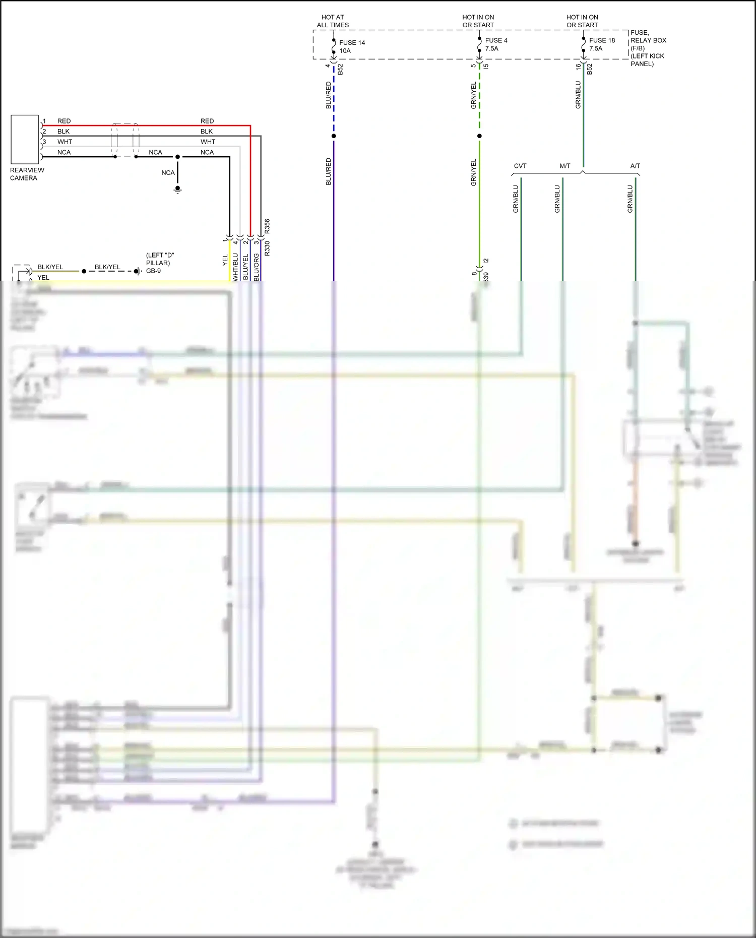 Wiring diagram fuse 18 for Subaru Outback BR facelift (2012-2014) (13 of 22)