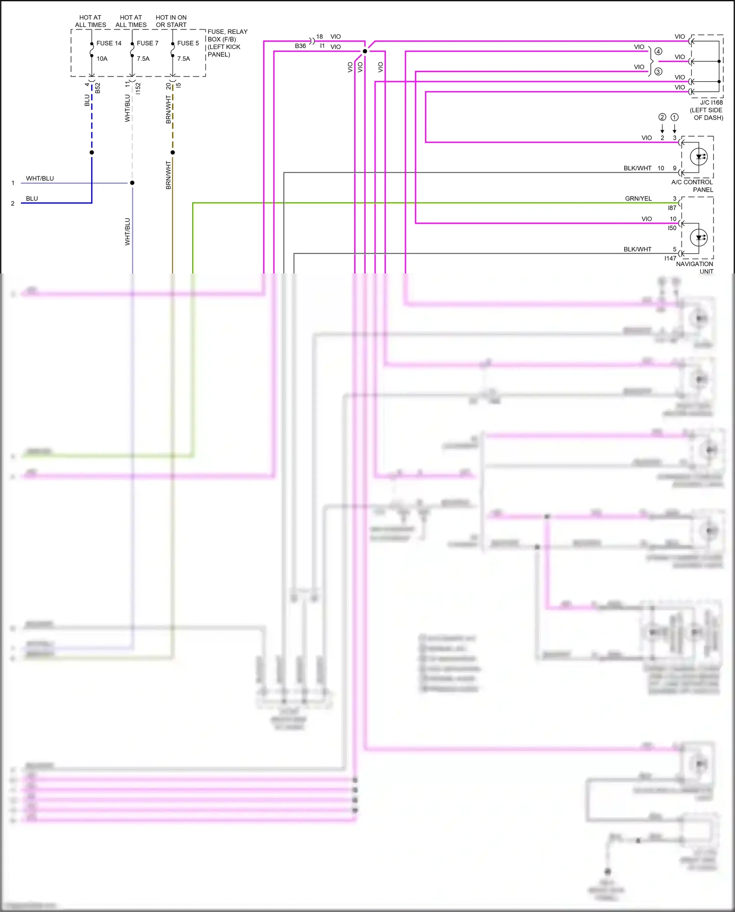 Wiring diagram fuse 7 for Subaru Outback BR facelift (2012-2014) (16 of 32)
