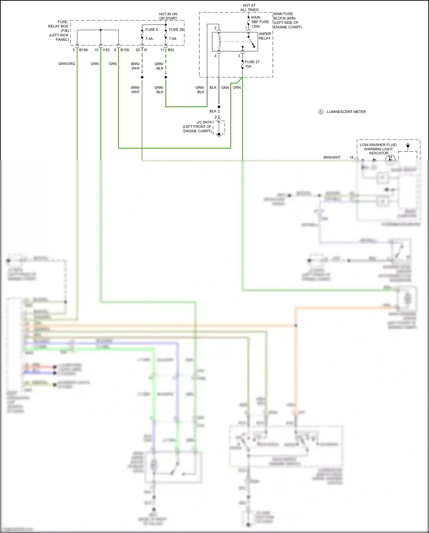 Wiring diagram gb-8 for Subaru Outback BR facelift (2012-2014) (10 of 16)