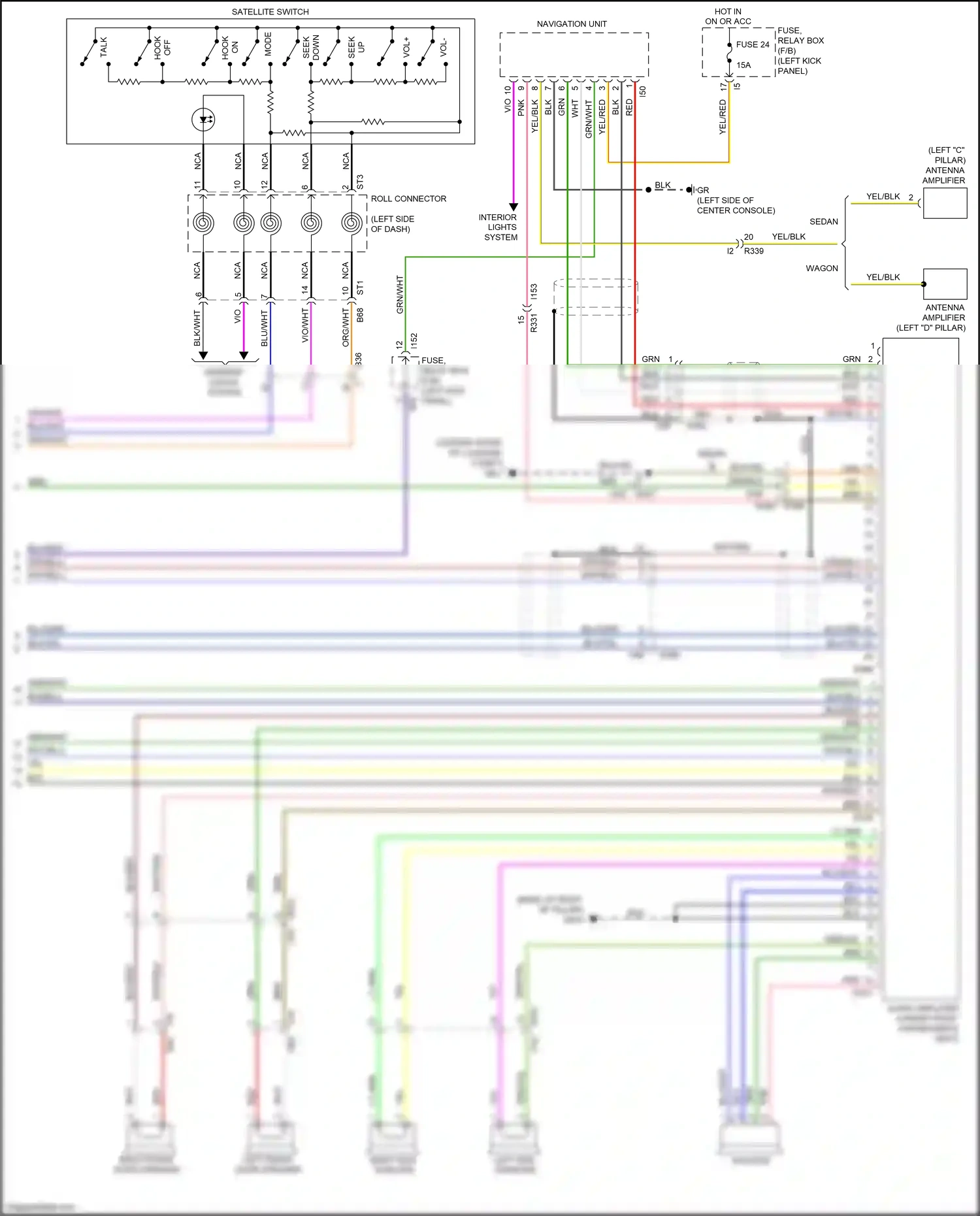 Subaru Outback BR facelift (2012-2014) hook wiring diagram  (1 of 3)