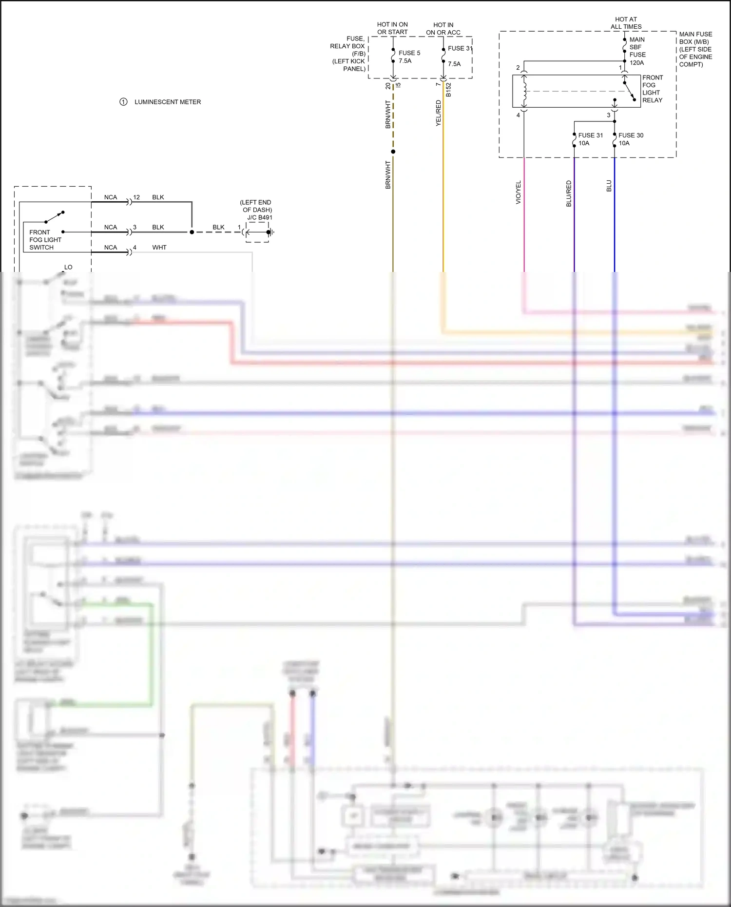 Wiring diagram micro computer for Subaru Outback BR facelift (2012-2014) (28 of 32)