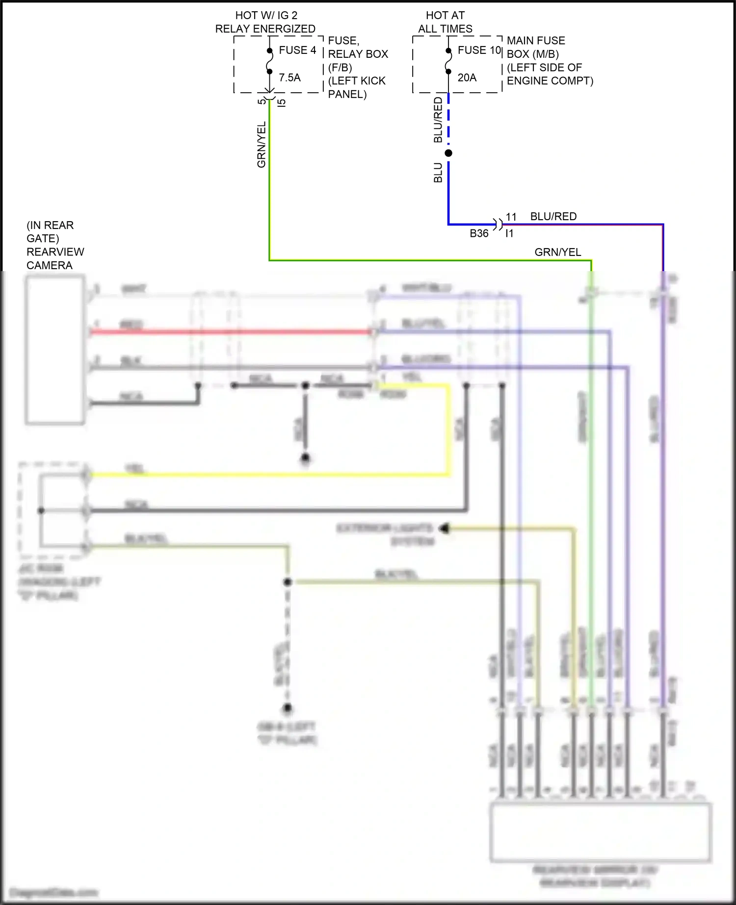 Wiring diagram nca for Subaru Outback BR facelift (2012-2014) (27 of 91)