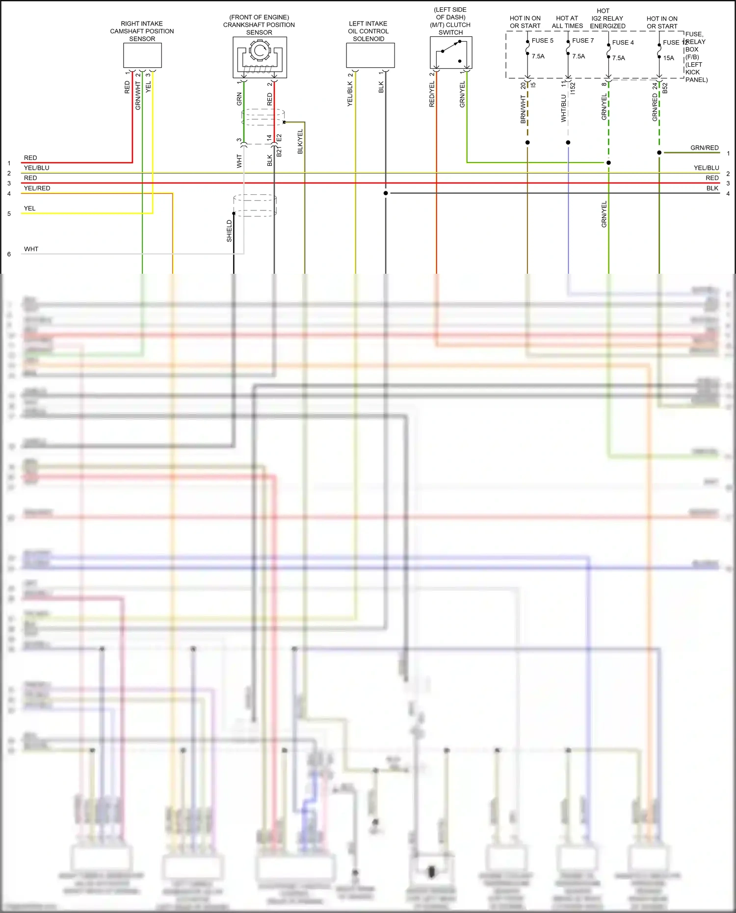 Wiring diagram red/wht for Subaru Outback BR facelift (2012-2014) (22 of 41)