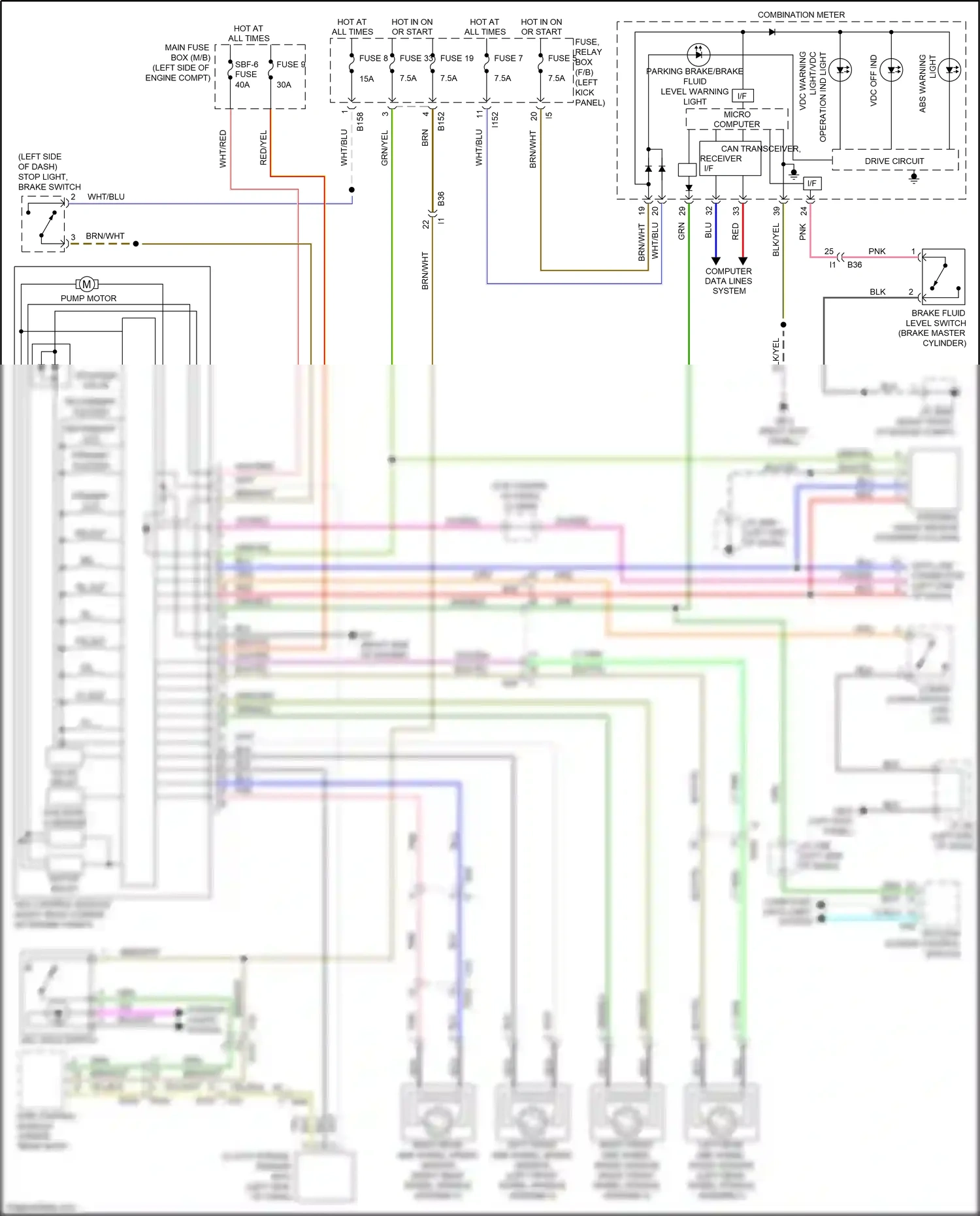 Wiring diagram rr out for Subaru Outback BR facelift (2012-2014) (1 of 1)