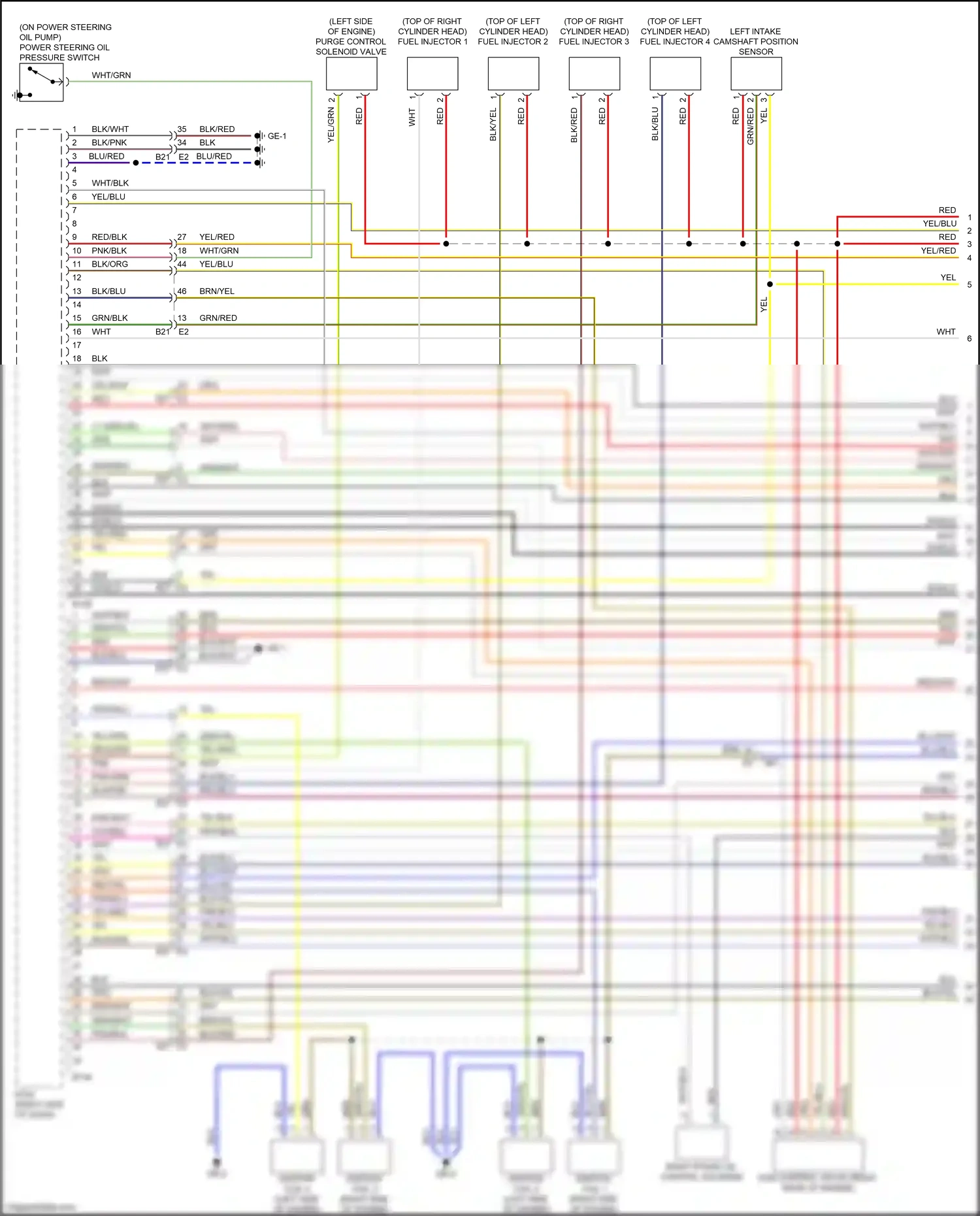 Subaru Outback BR facelift (2012-2014) shield wiring diagram  (5 of 14)