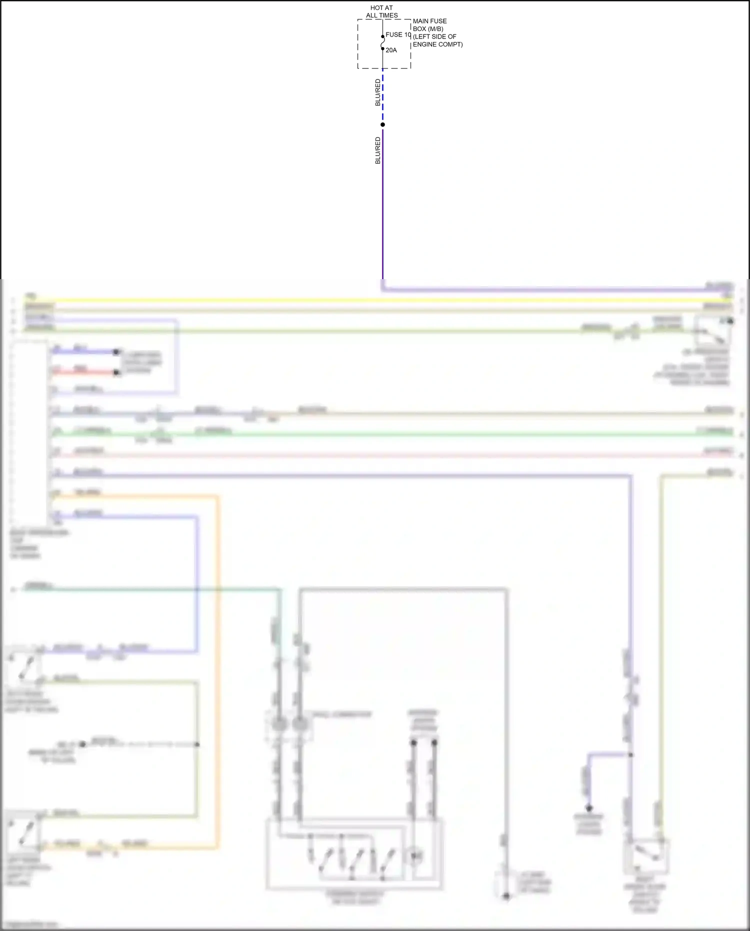 Subaru Outback BR facelift (2012-2014) system wiring diagram  (4 of 8)