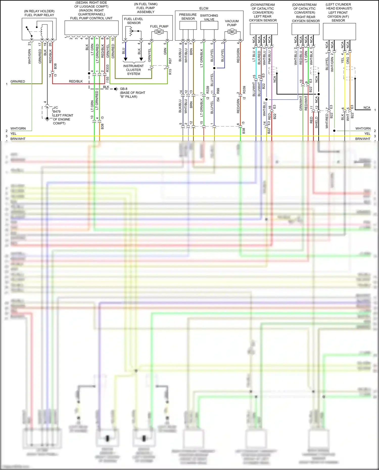 Wiring diagram vacuum pump for Subaru Outback BR facelift (2012-2014) (2 of 2)