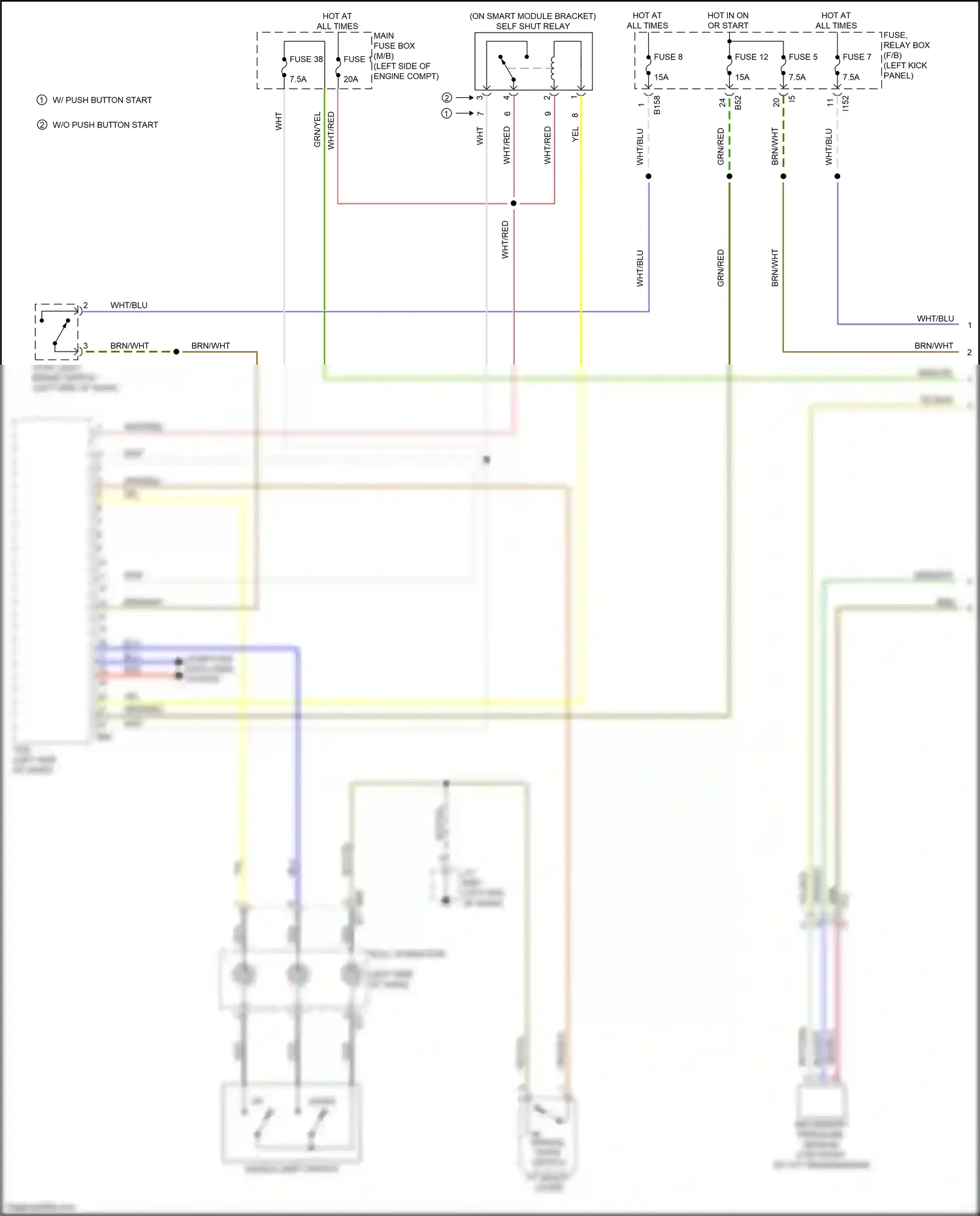 Subaru Outback BR facelift (2012-2014) (w/ push button start) wiring diagram  (4 of 19)