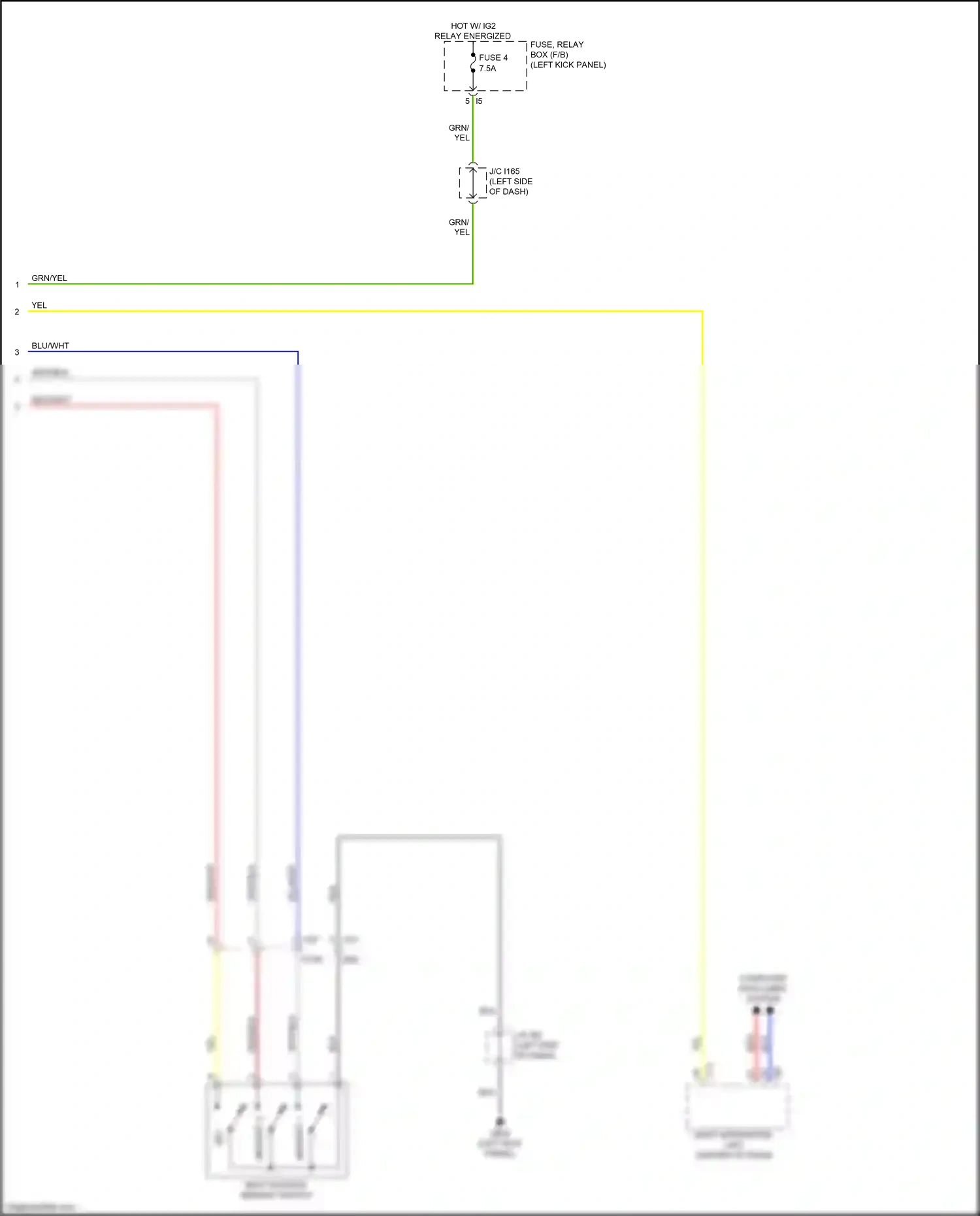 Wiring diagram yel for Subaru Outback BR facelift (2012-2014) (26 of 100)