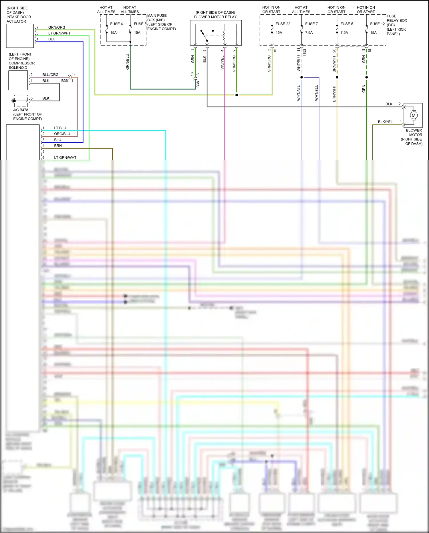 Wiring diagram yel/blk for Subaru Outback BR facelift (2012-2014) (33 of 45)