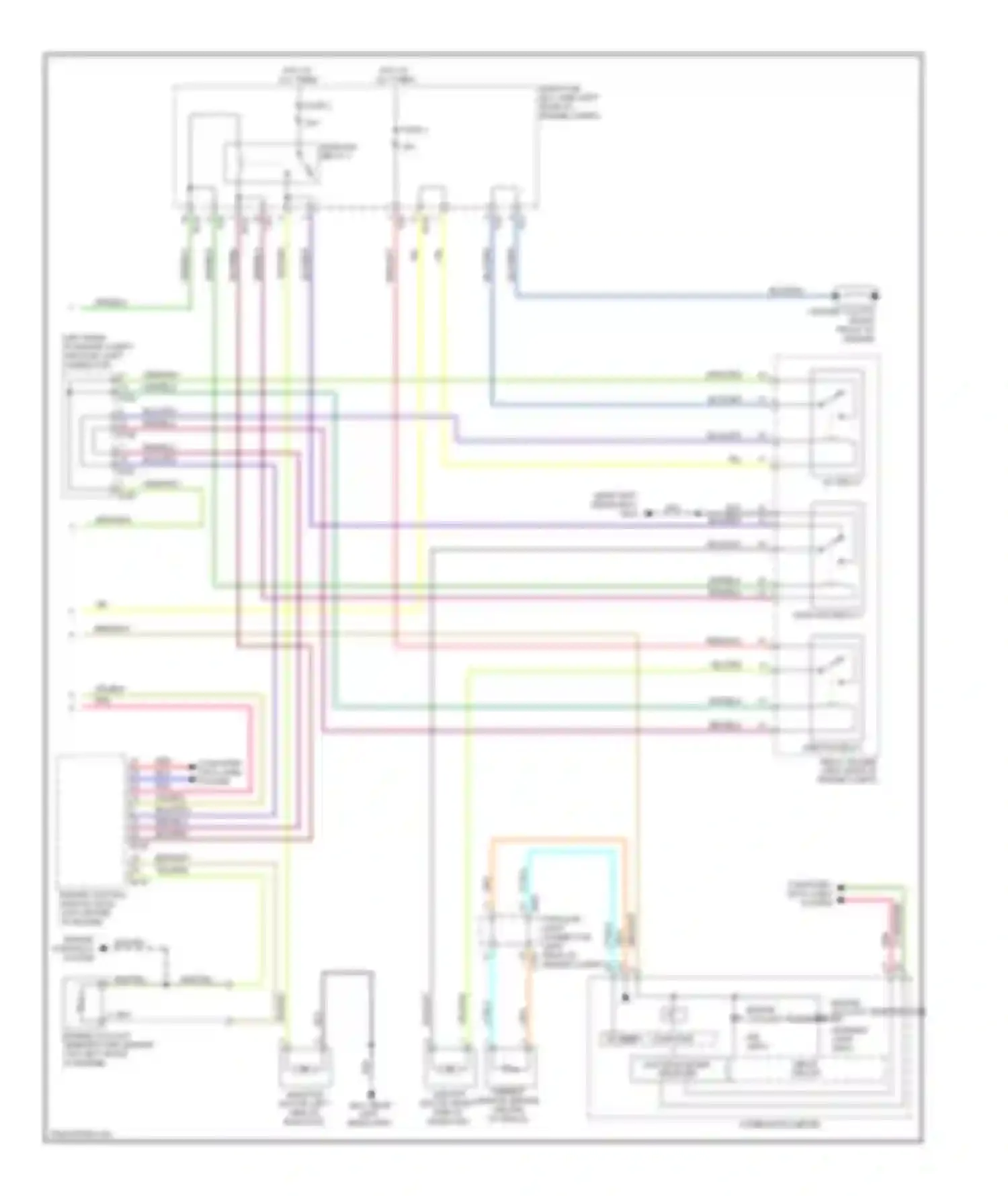 Outback Subaru BR (2009-2012): Automatic a/c circuit (2 of 2)