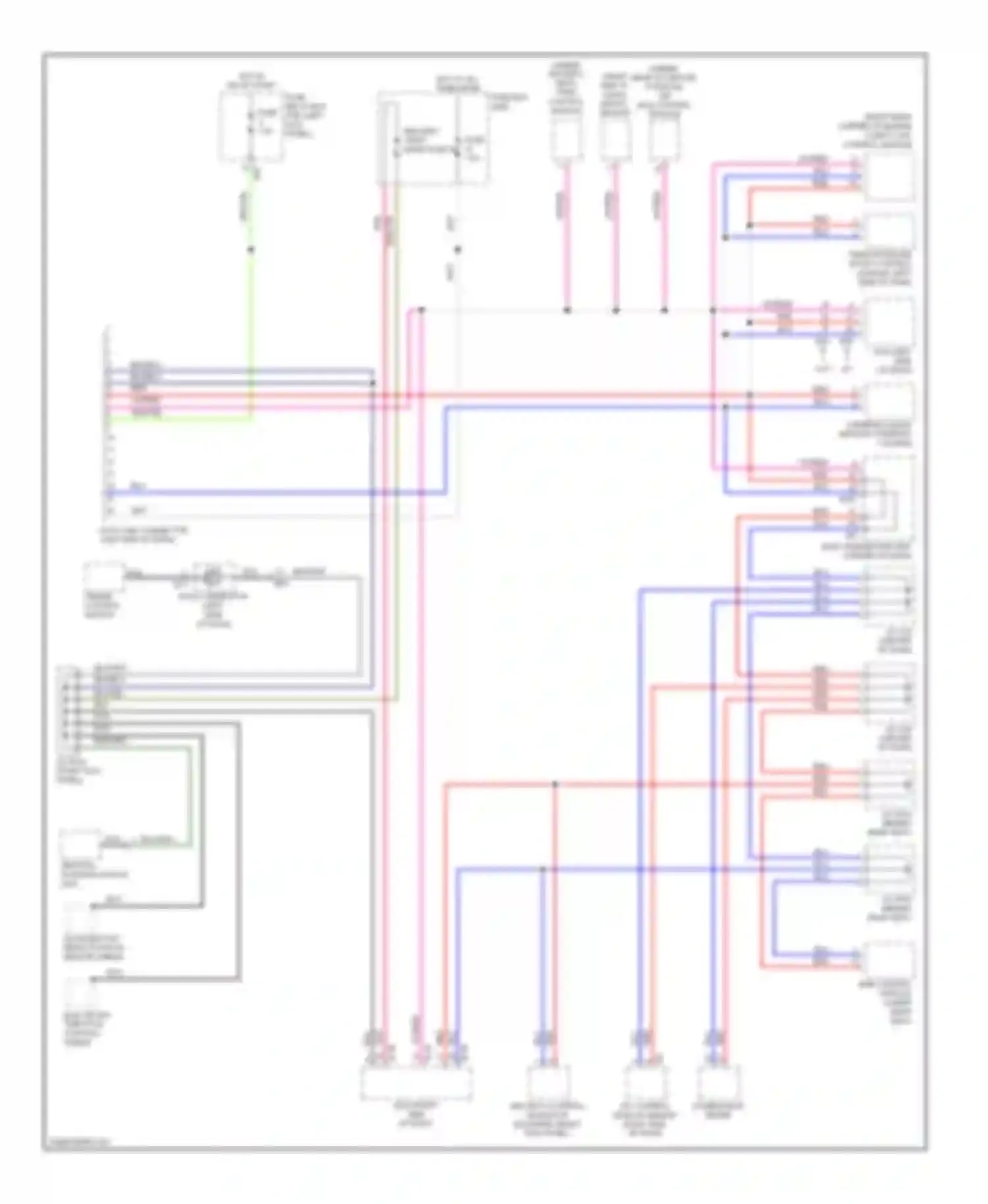 Outback Subaru BR (2009-2012): Computer data lines circuit