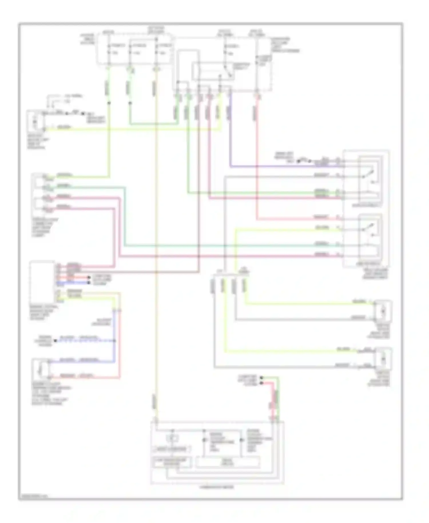 Outback Subaru BR (2009-2012): Cooling fan circuit