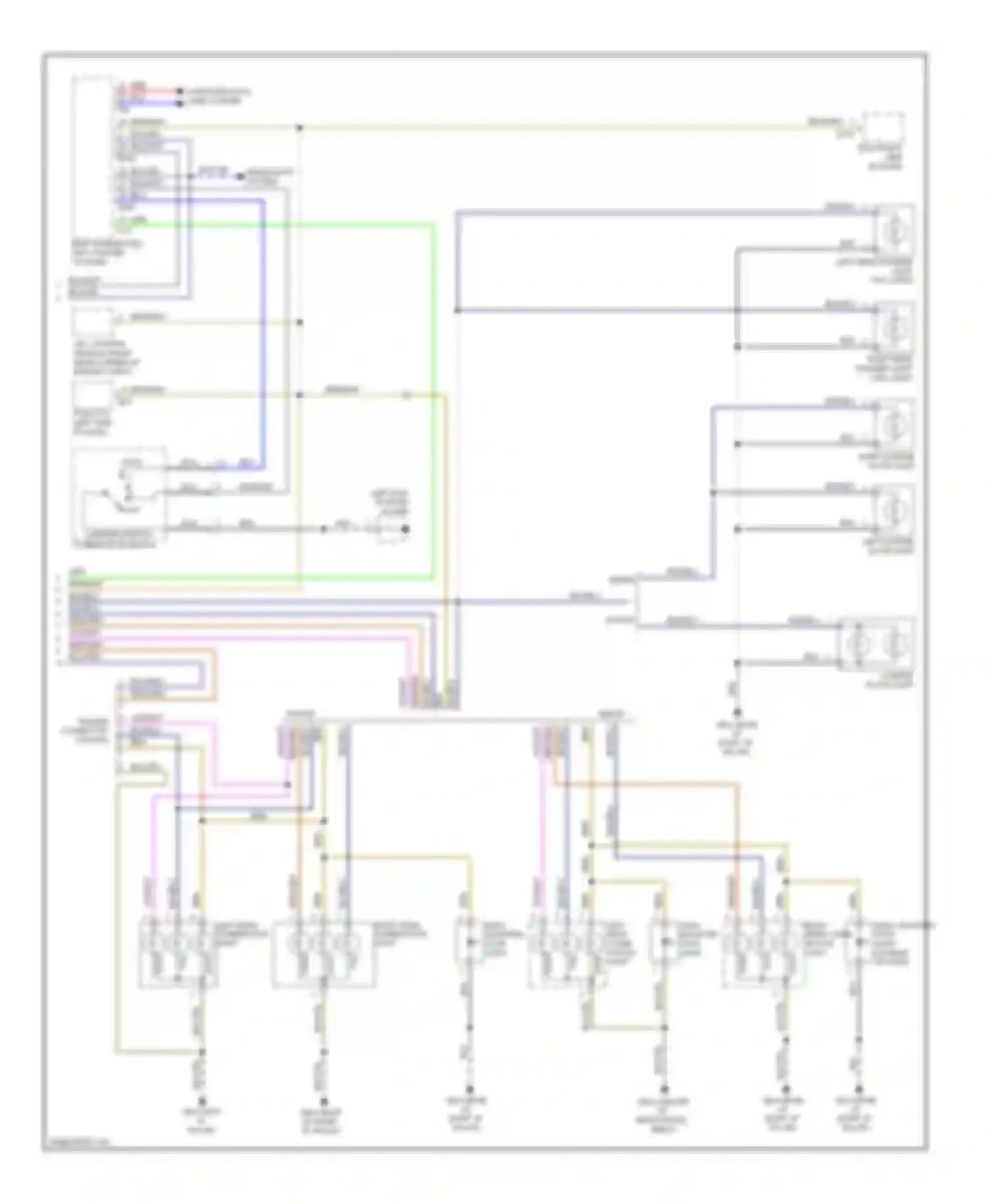 Outback Subaru BR (2009-2012): Exterior lamps circuit (2 of 2)