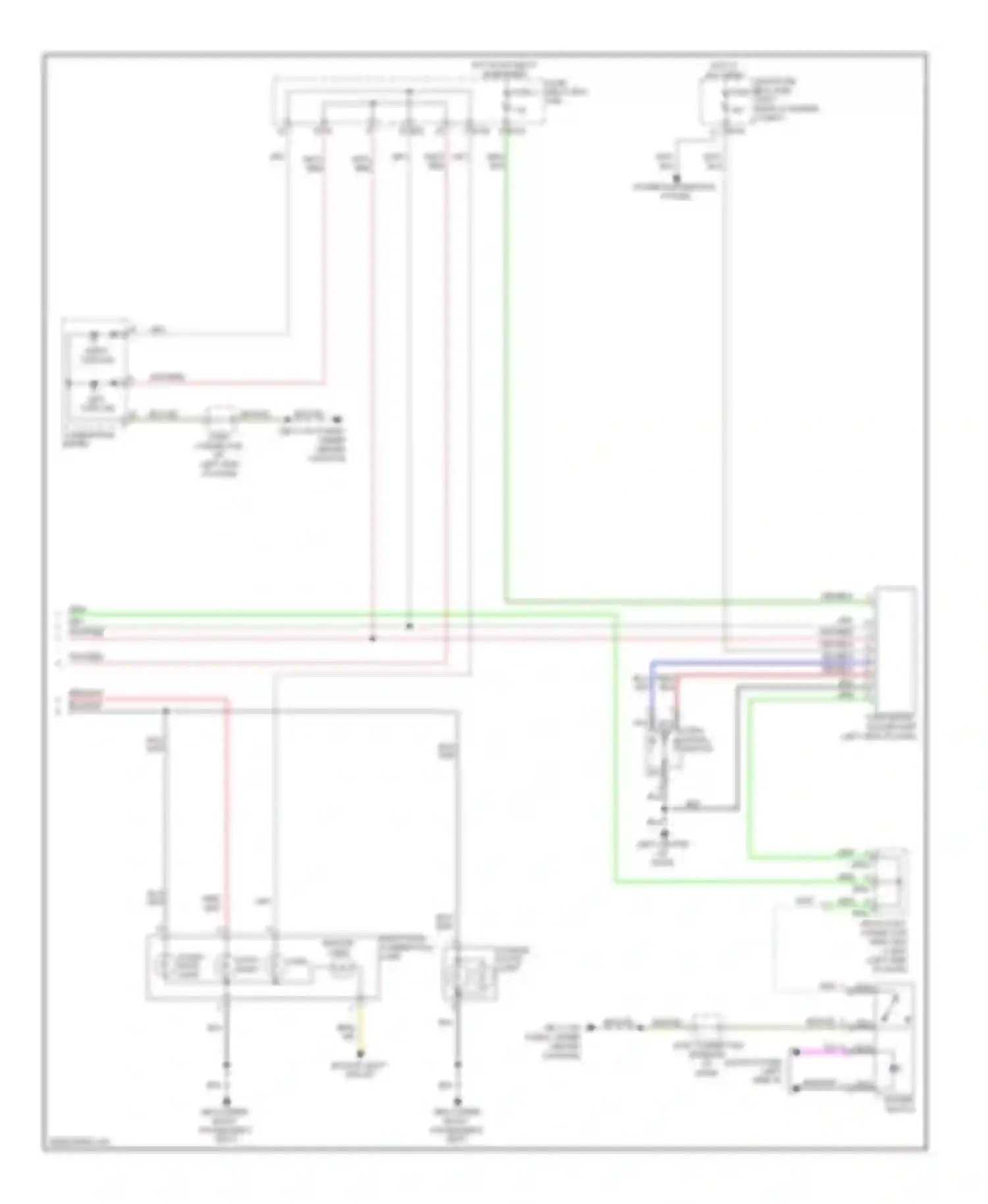 Outback Subaru BR (2009-2012): Exterior lamps circuit, sedan (2 of 2)