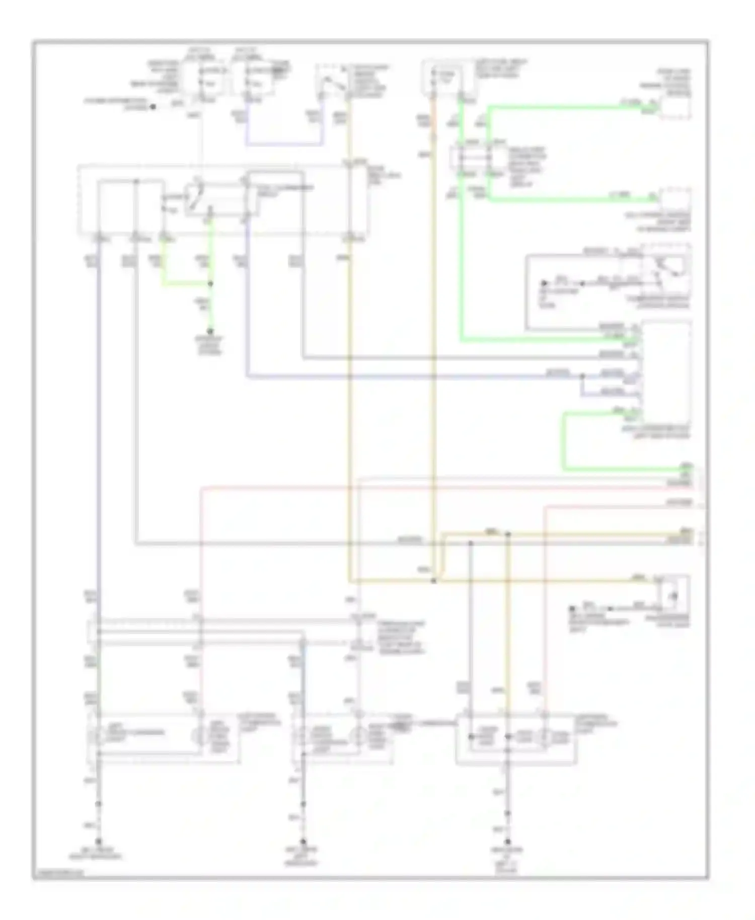 Outback Subaru BR (2009-2012): Exterior lamps circuit, wagon (1 of 2)