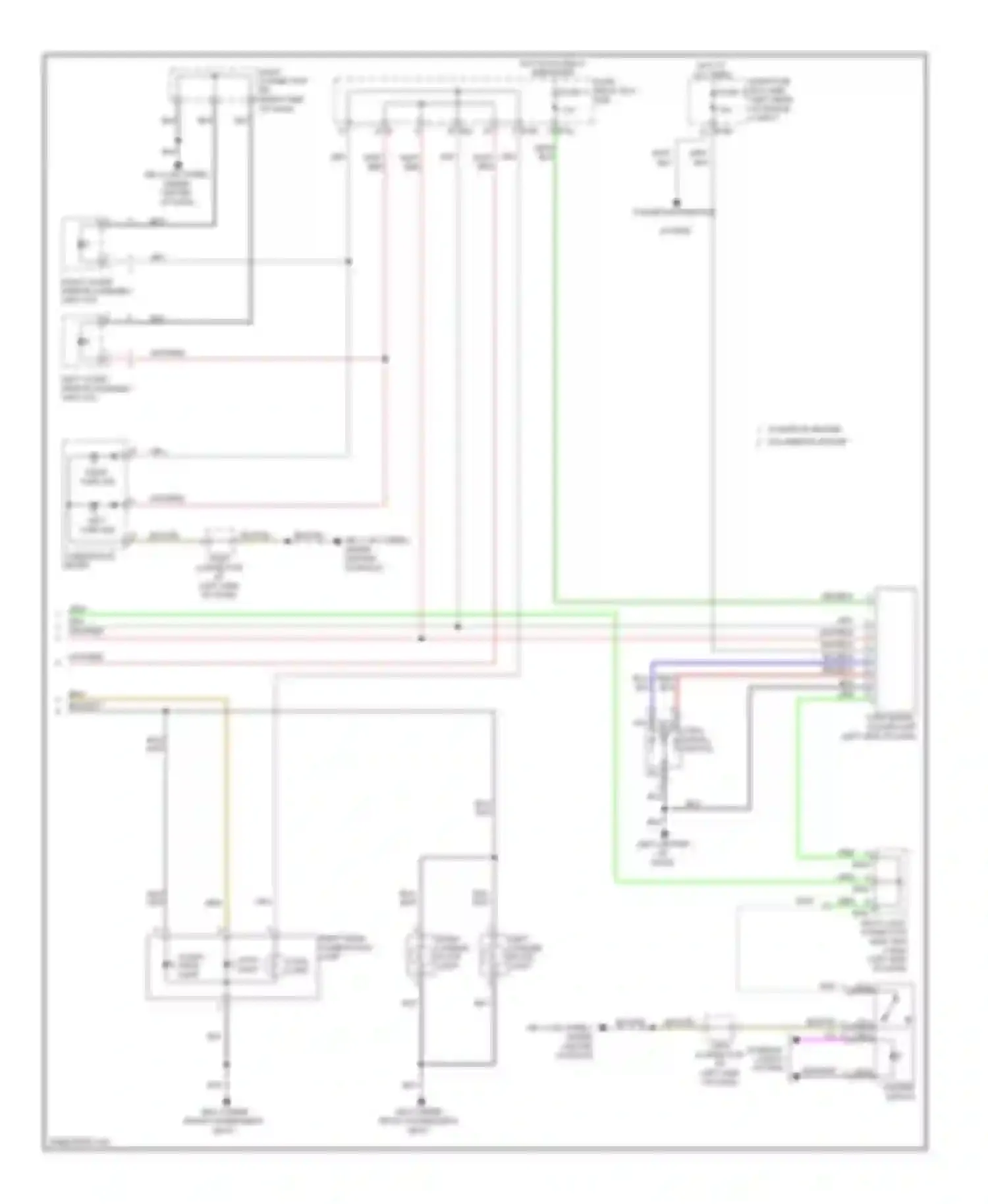 Outback Subaru BR (2009-2012): Exterior lamps circuit, wagon (2 of 2)