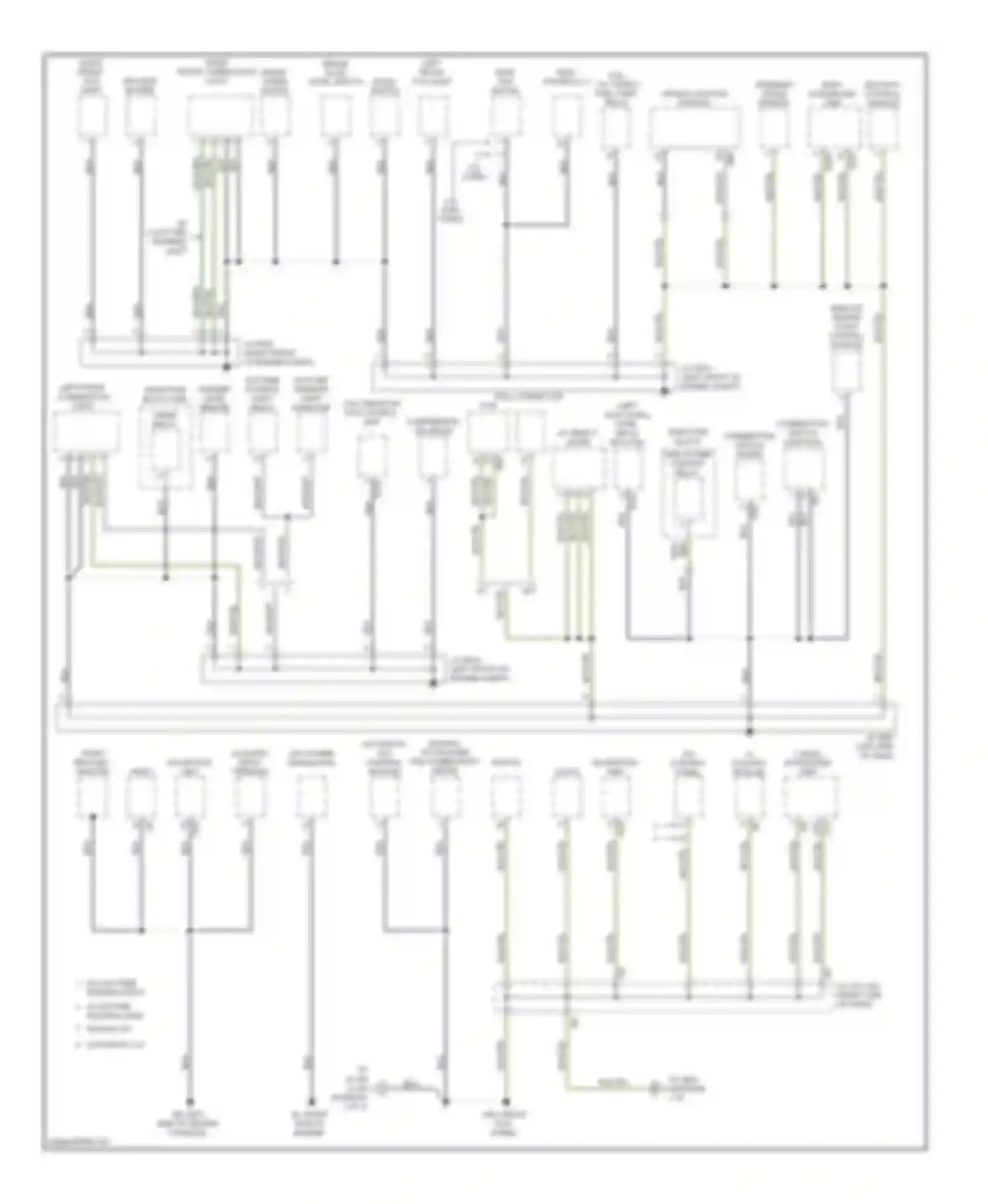 Outback Subaru BR (2009-2012): Ground distribution circuit (1 of 3)