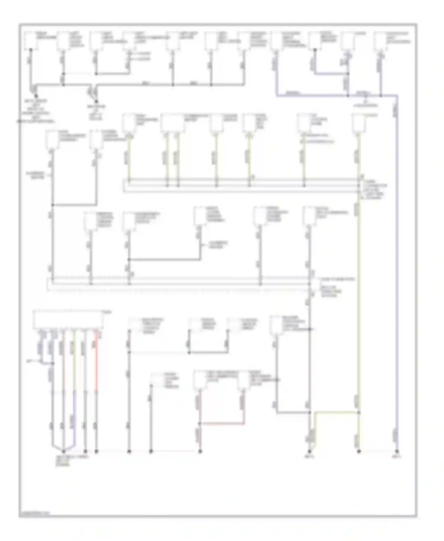 Outback Subaru BR (2009-2012): Ground distribution circuit, except wrx sti (2 of 3)