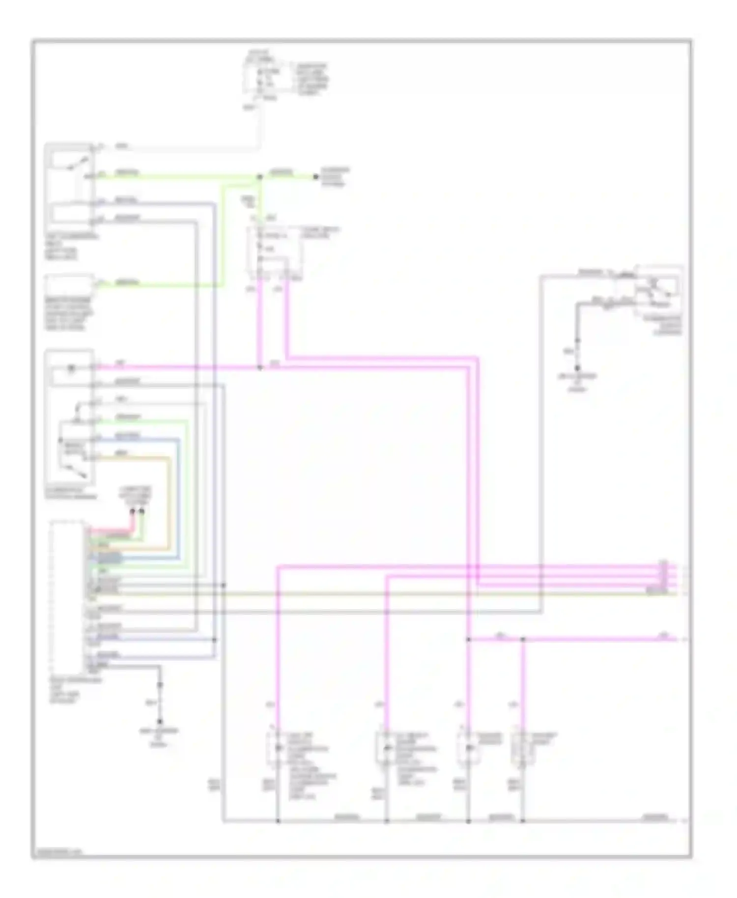 Outback Subaru BR (2009-2012): Instrument illumination circuit (1 of 2)