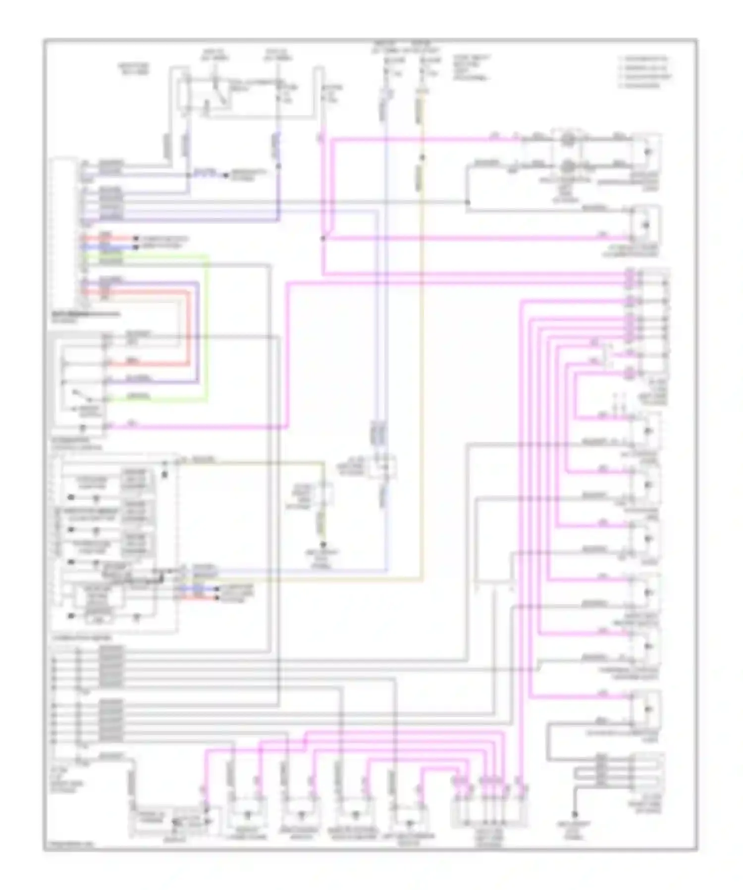 Outback Subaru BR (2009-2012): Instrument illumination circuit