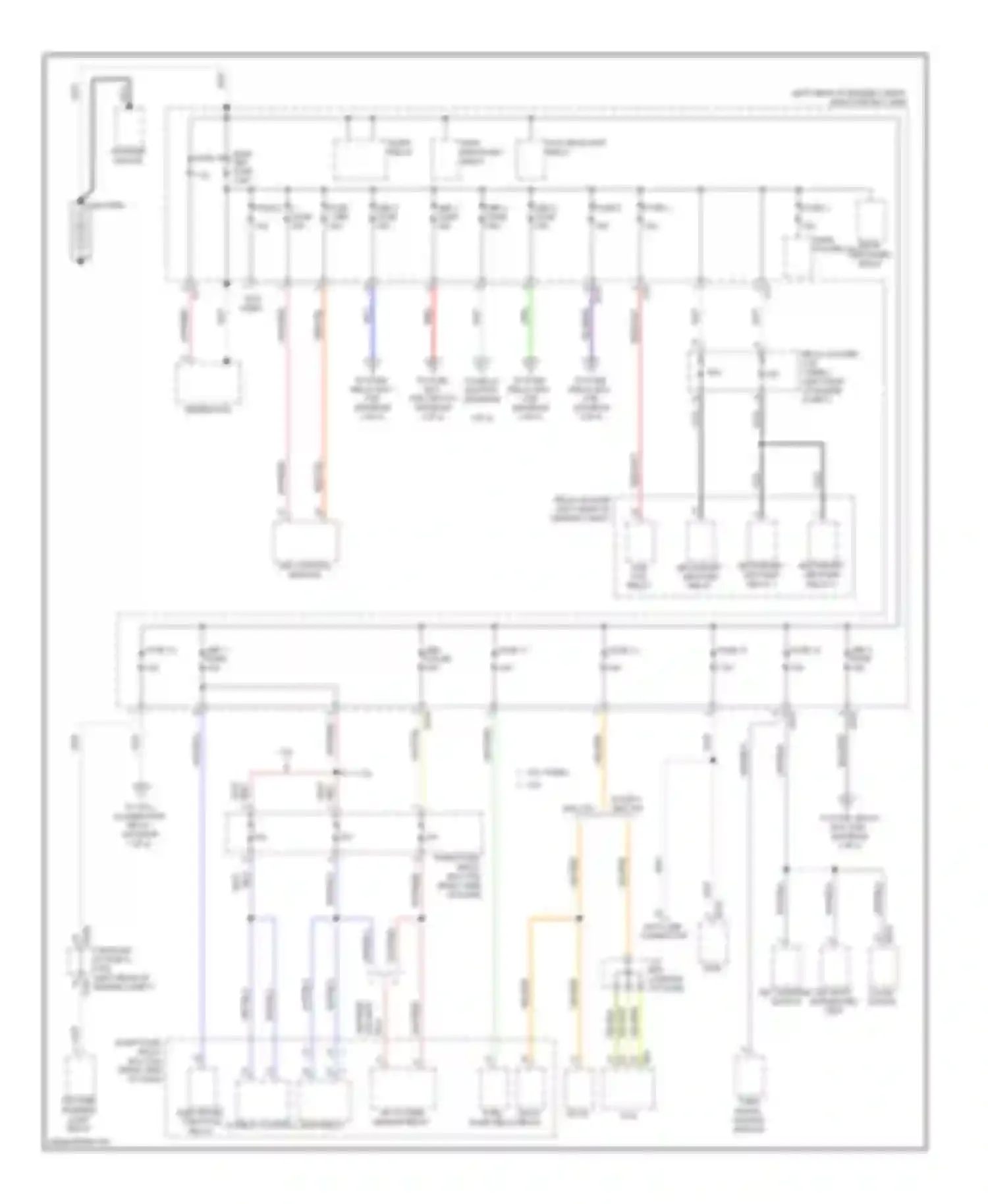 Outback Subaru BR (2009-2012): Power distribution circuit (1 of 4)