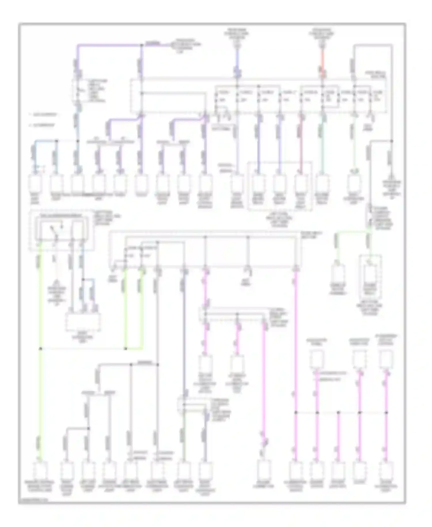 Outback Subaru BR (2009-2012): Power distribution circuit (2 of 4)