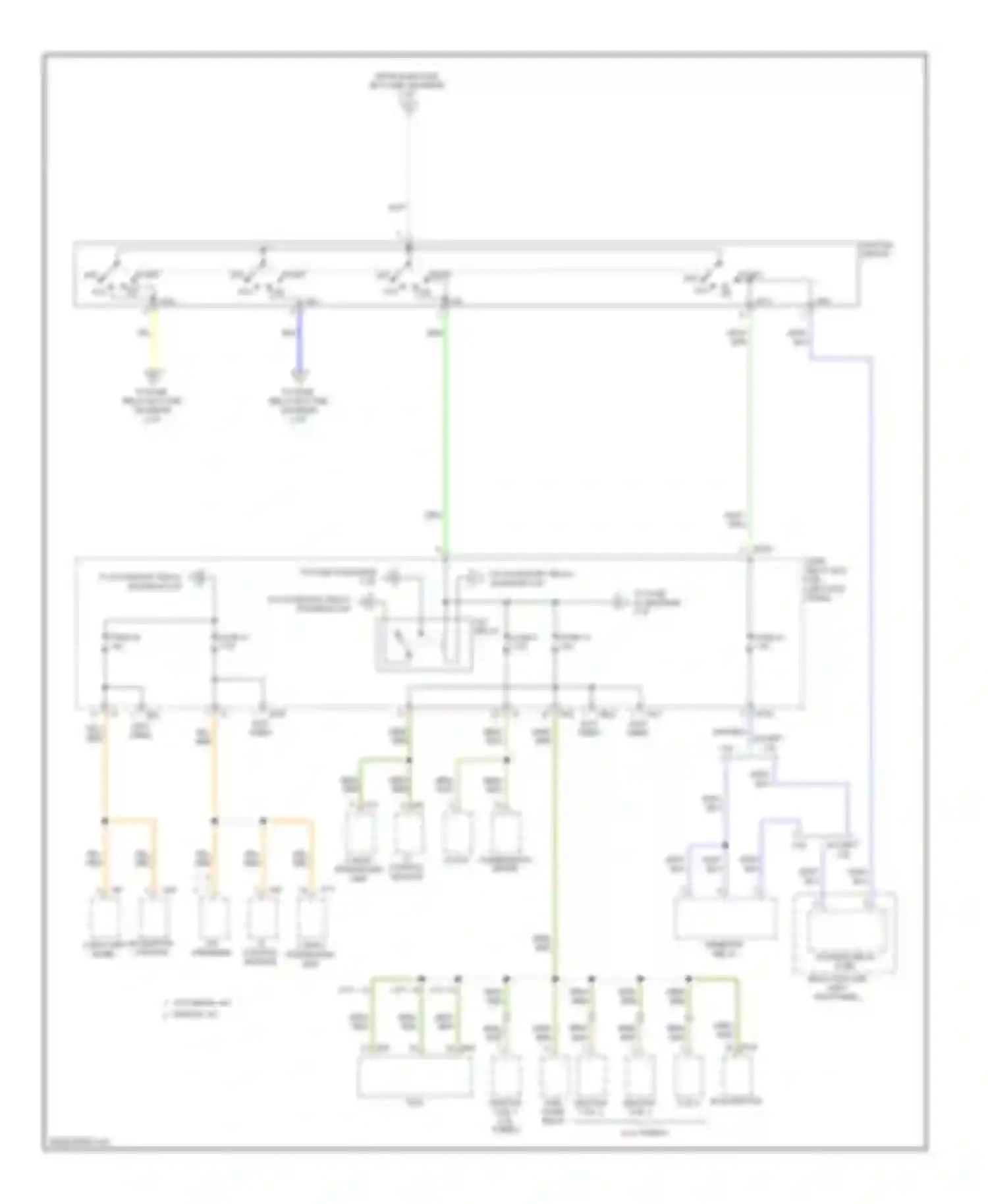 Outback Subaru BR (2009-2012): Power distribution circuit (2 of 5)