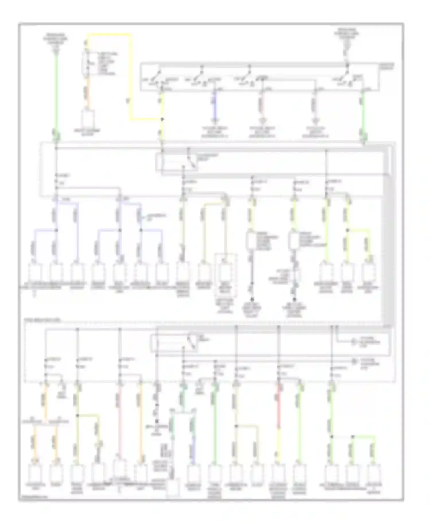 Outback Subaru BR (2009-2012): Power distribution circuit (3 of 4)