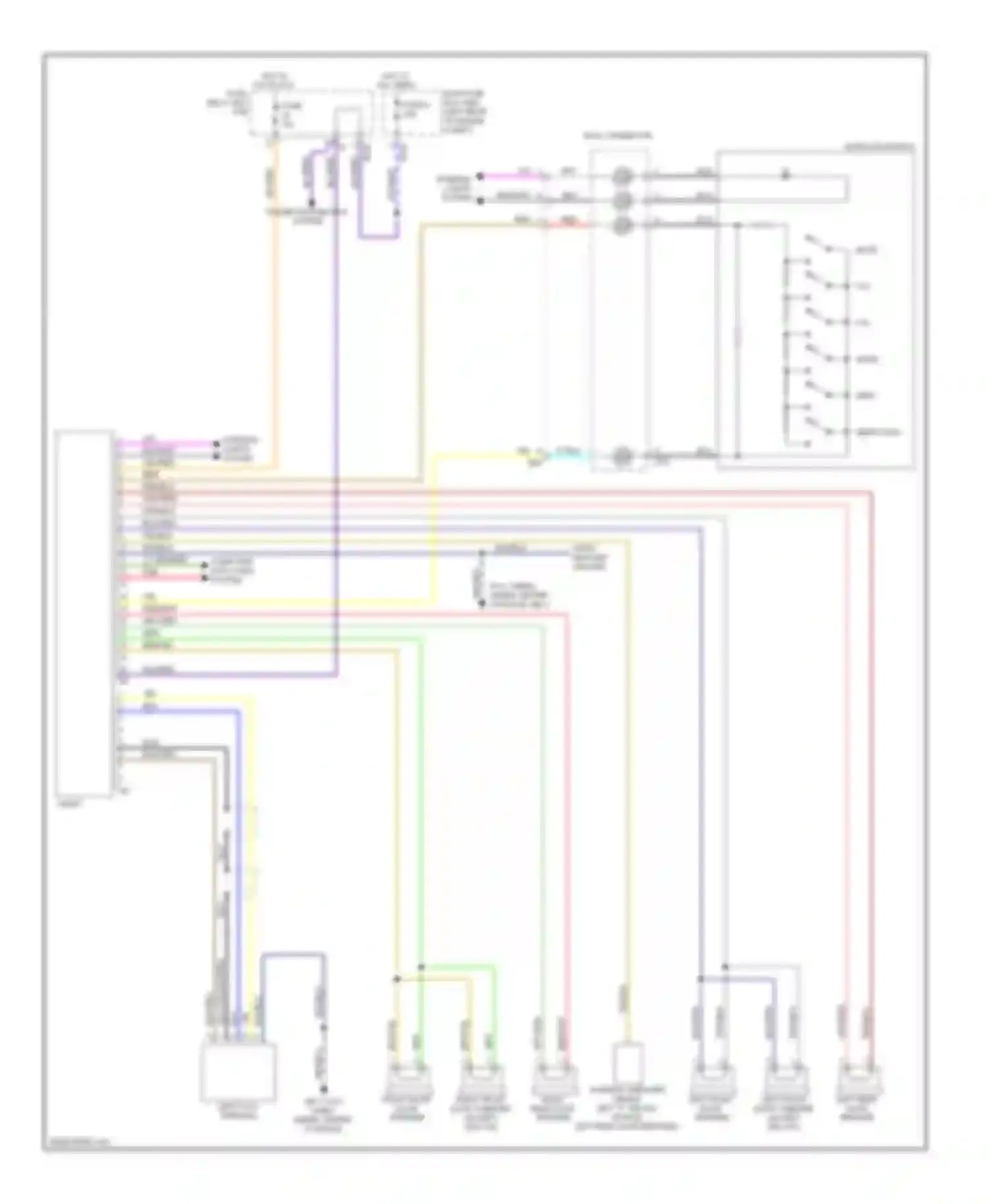 Outback Subaru BR (2009-2012): Radio circuit