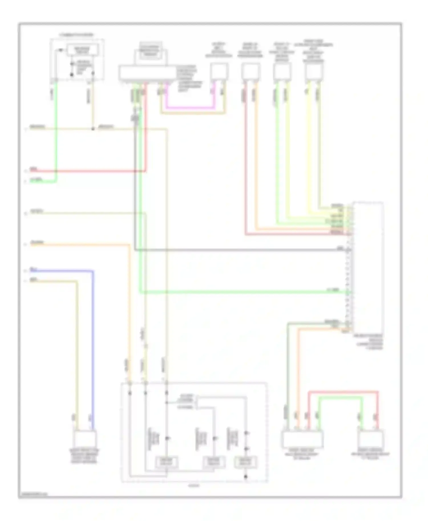 Outback Subaru BR (2009-2012): Supplemental restraints circuit (2 of 2)