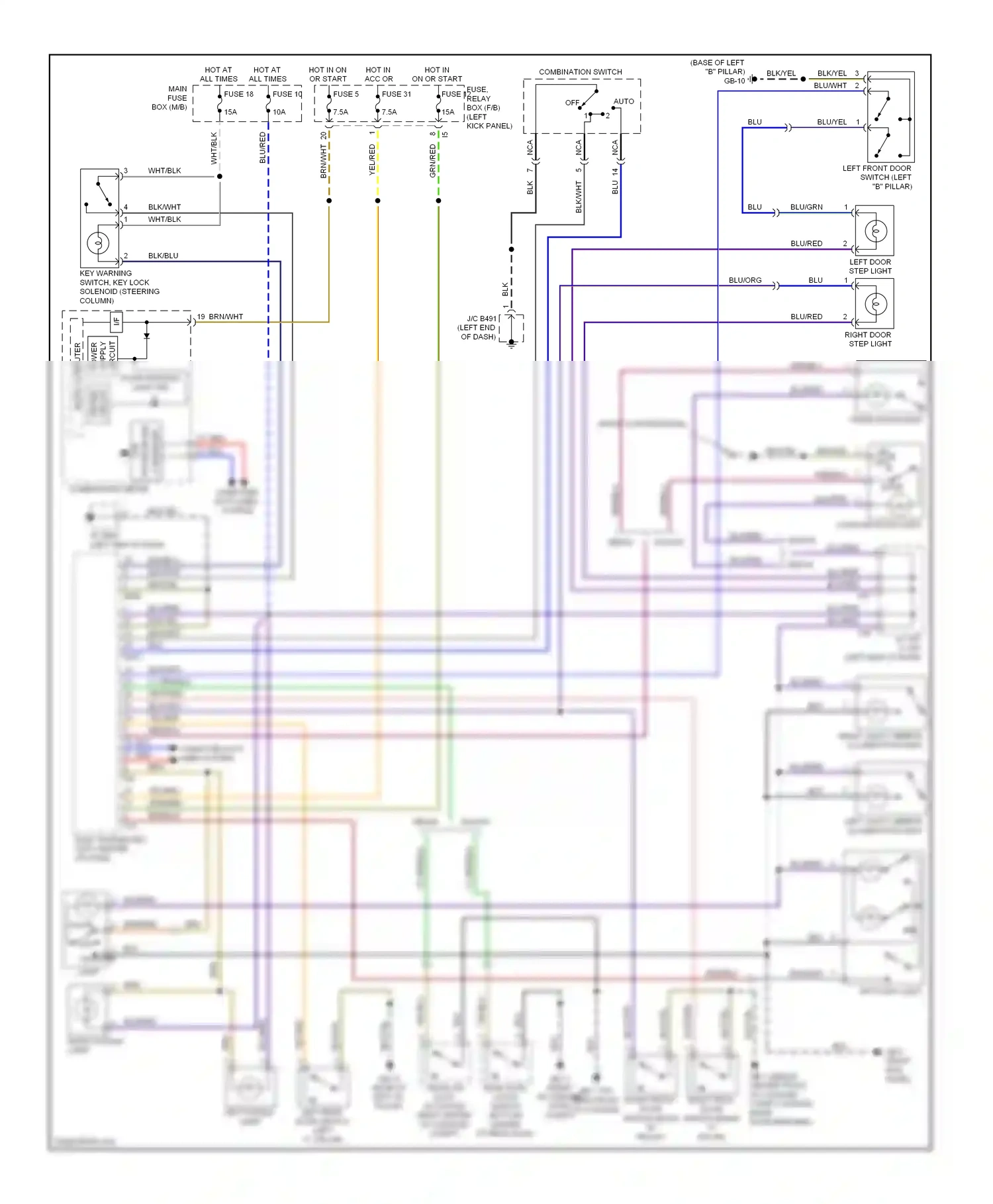 Subaru Outback BR (2009-2012) auto wiring diagram  (1 of 3)