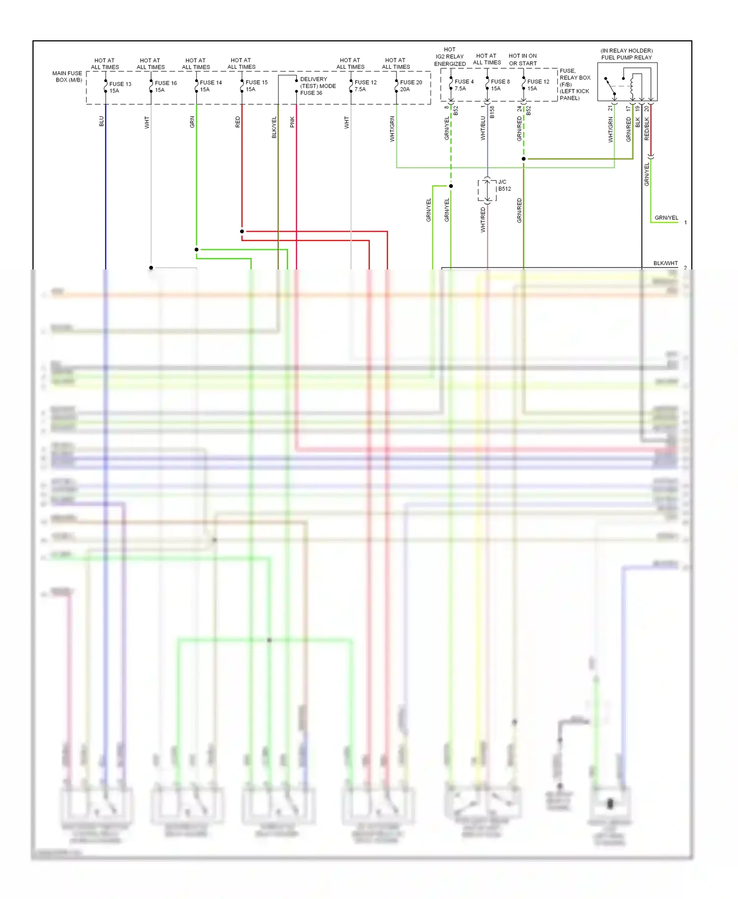 Wiring diagram blk for Subaru Outback BR (2009-2012) (19 of 118)