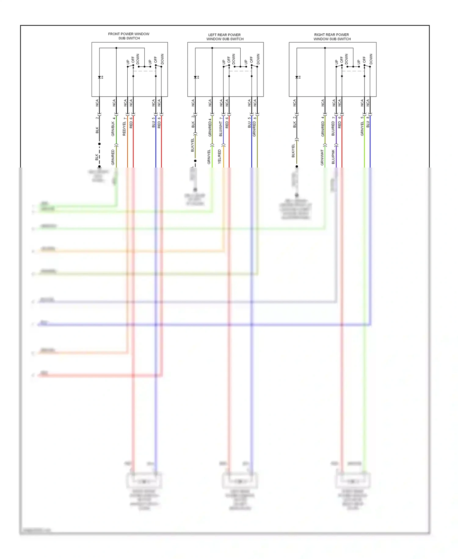 Wiring diagram blu) grn/red for Subaru Outback BR (2009-2012) (1 of 1)