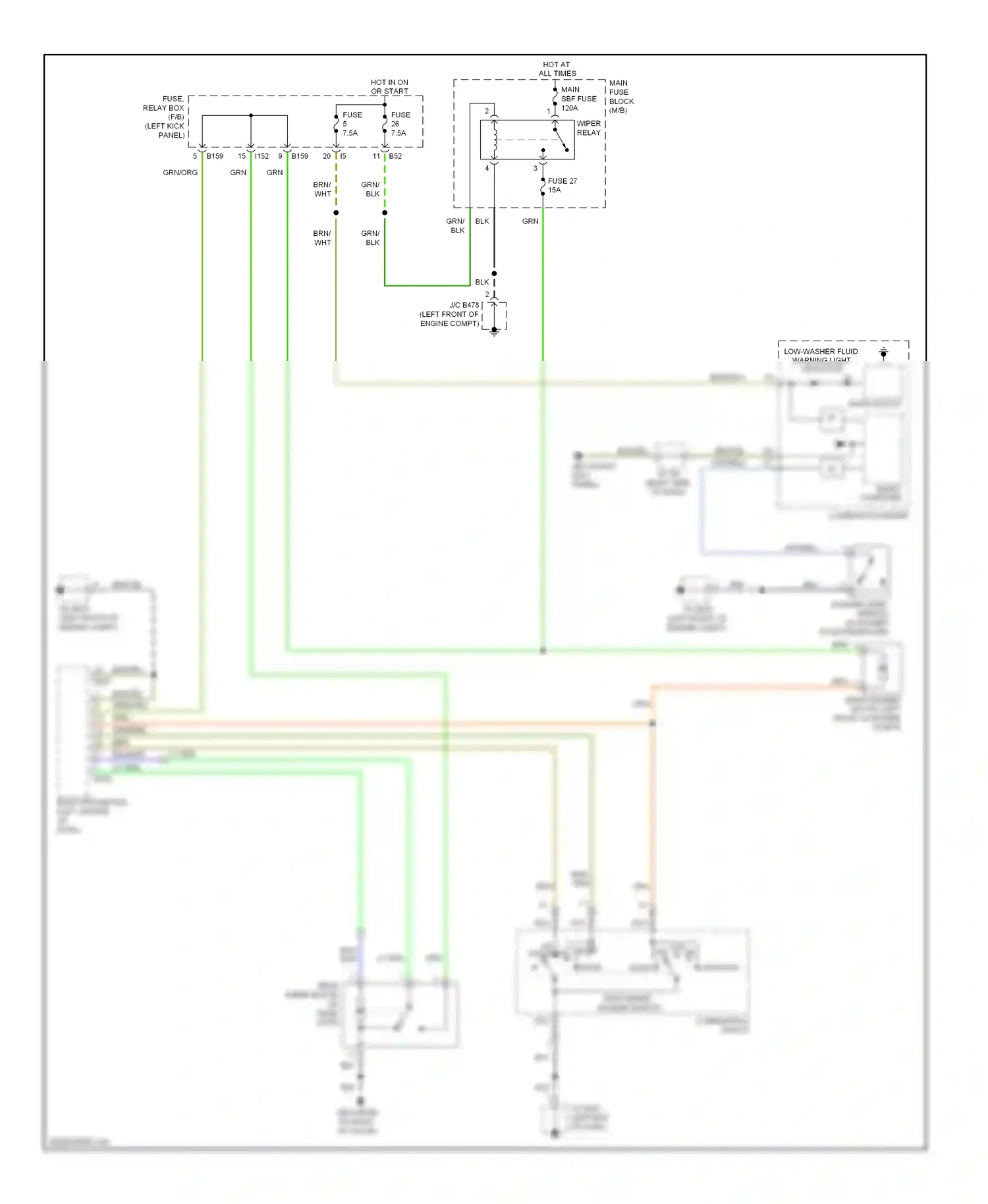 Wiring diagram blu/wht for Subaru Outback BR (2009-2012) (28 of 50)